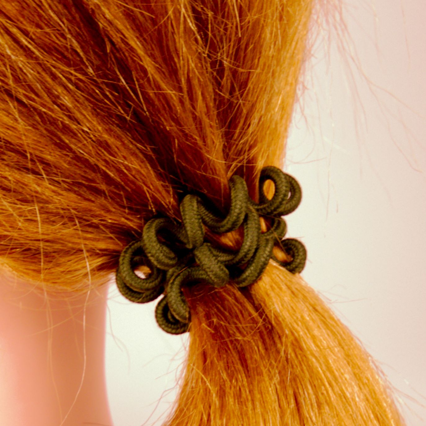 Amelia Beauty, 8 Small Fabric Wrapped Elastic Hair Coils, 1.75in Diameter Spiral Hair Ties, Gentle on Hair, Strong Hold and Minimizes Dents and Creases, Hunter Green