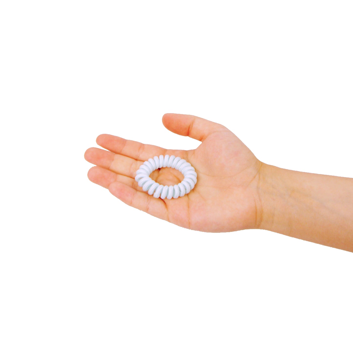 Amelia Beauty, 8 Small Fabric Wrapped Elastic Hair Coils, 1.75in Diameter Spiral Hair Ties, Gentle on Hair, Strong Hold and Minimizes Dents and Creases, Sunset Mix