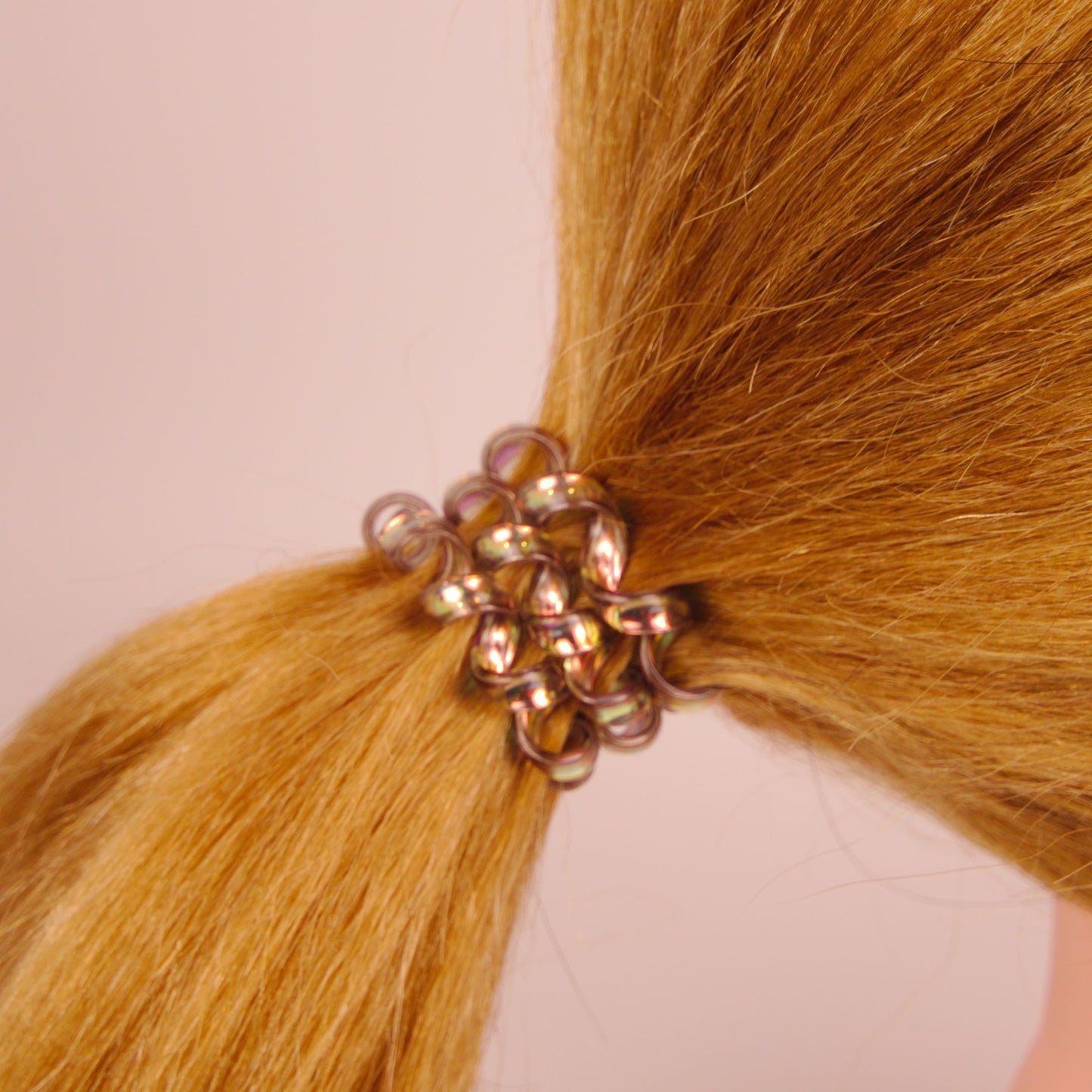 Amelia Beauty Products 8 Medium Smooth Elastic Hair Coils, 2.25in Diameter Spiral Hair Ties, Gentle on Hair, Strong Hold and Minimizes Dents and Creases, Bronze
