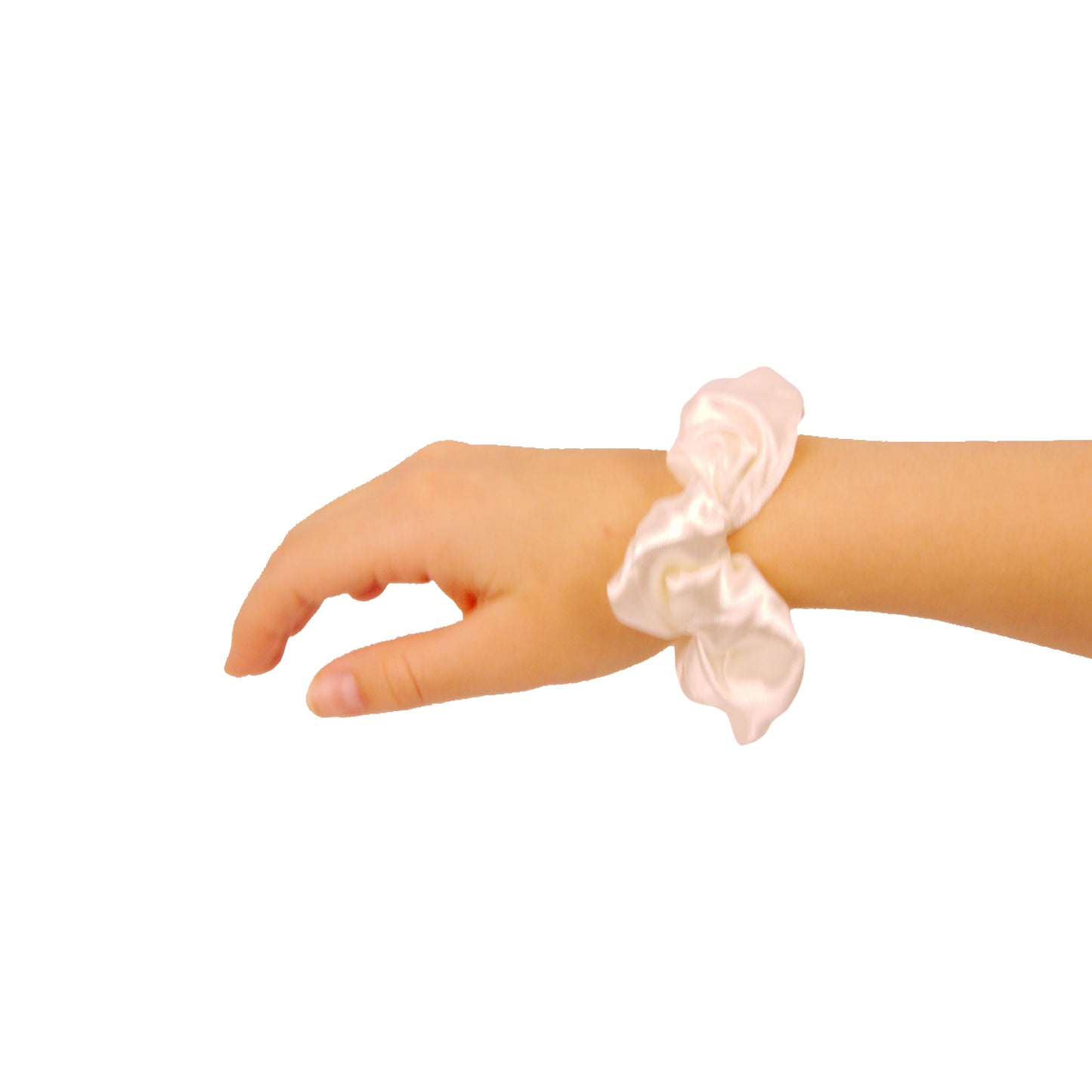 Amelia Beauty Products, Black, Brown, Tan and White Satin Scrunchies, 3.5in Diameter, Gentle on Hair, Strong Hold, No Snag, No Dents or Creases. 8 Pack