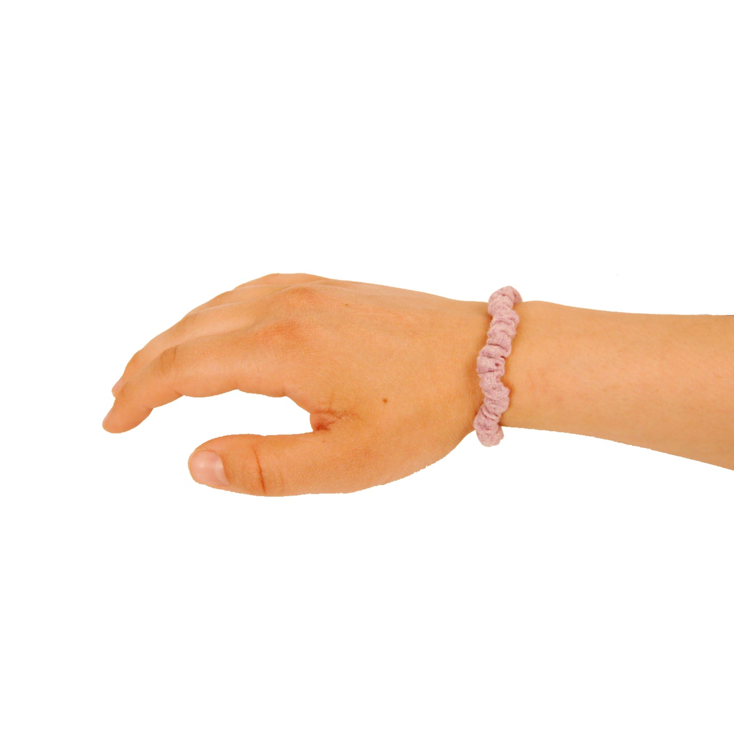 Amelia Beauty, Pastel Purple Ribbed Scrunchies, 2.25in Diameter, Gentle on Hair, Strong Hold, No Snag, No Dents or Creases. 10 Pack