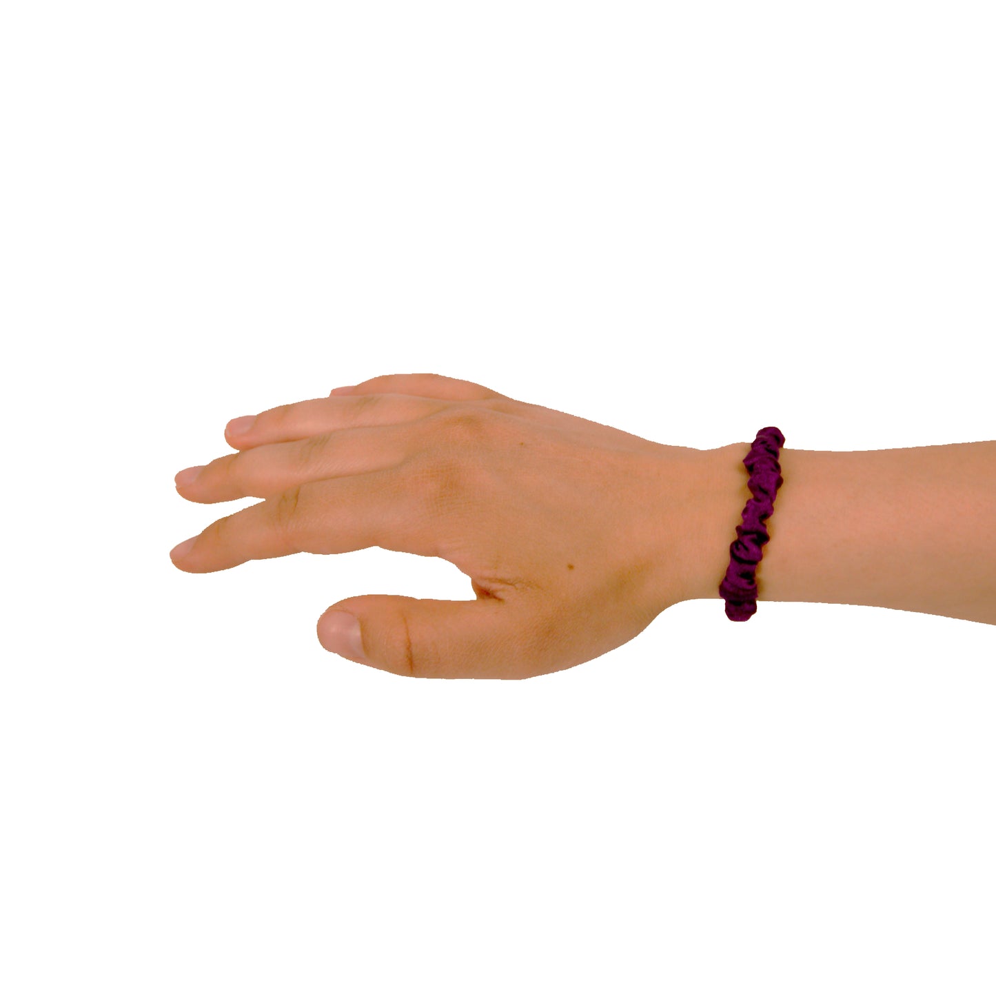 Amelia Beauty, Purple Skinny Satin Scrunchies, 2in Diameter, Gentle and Strong Hold, No Snag, No Dents or Creases. 12 Pack