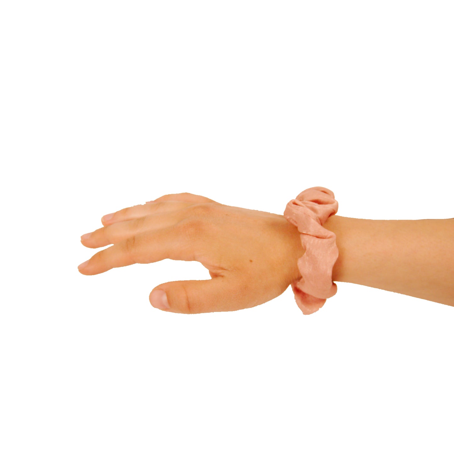 Amelia Beauty | 3in Pink Crepe Scrunchies | Soft, Gentle and Strong Hold | No Snag, No Dents or Creases | 8 Pack