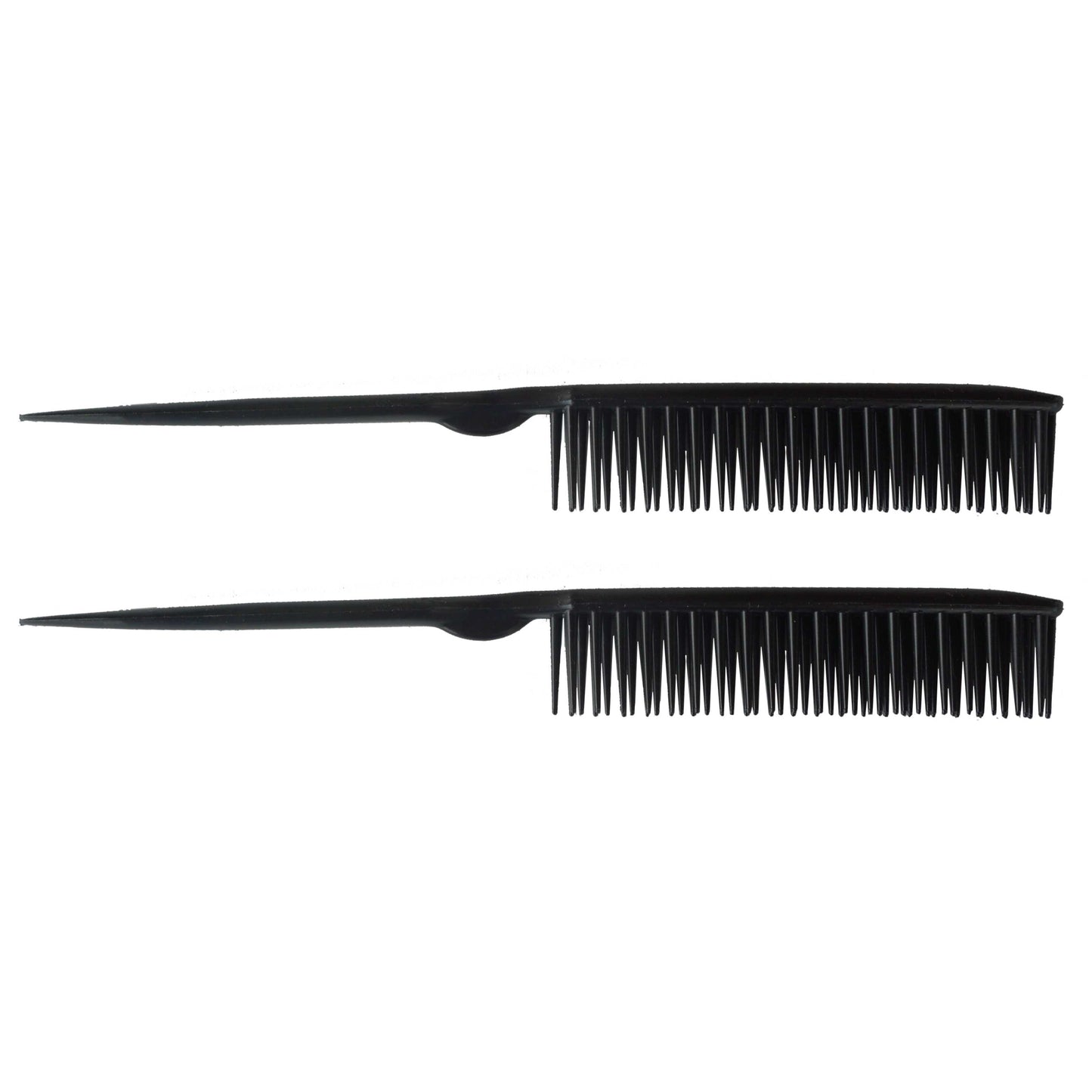 Amelia Beauty, 8in, 3 Row Styling Comb For Detangling, Tease, Defining And Separating Curls - Black