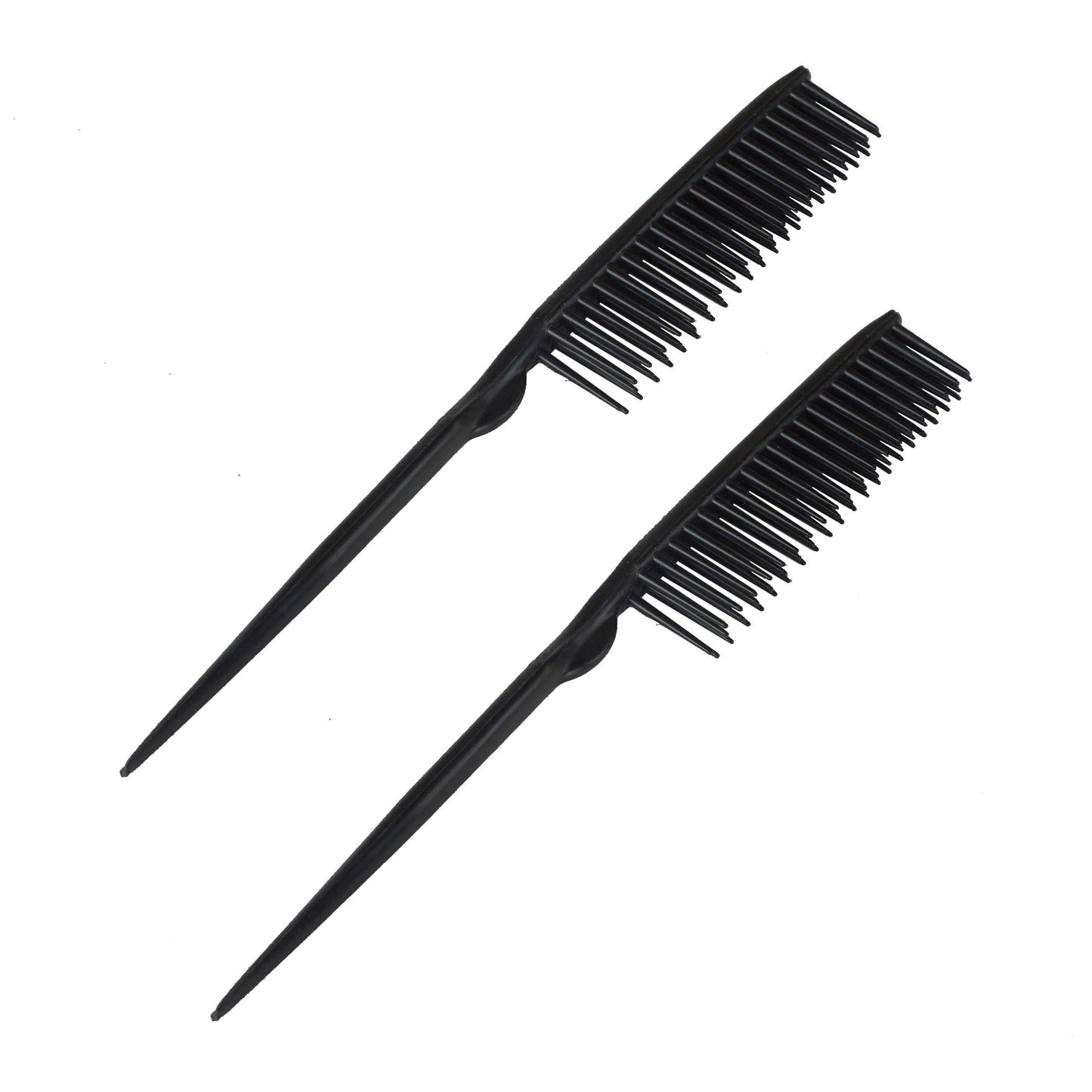 Amelia Beauty, 8in, 3 Row Styling Comb For Detangling, Tease, Defining And Separating Curls - Black