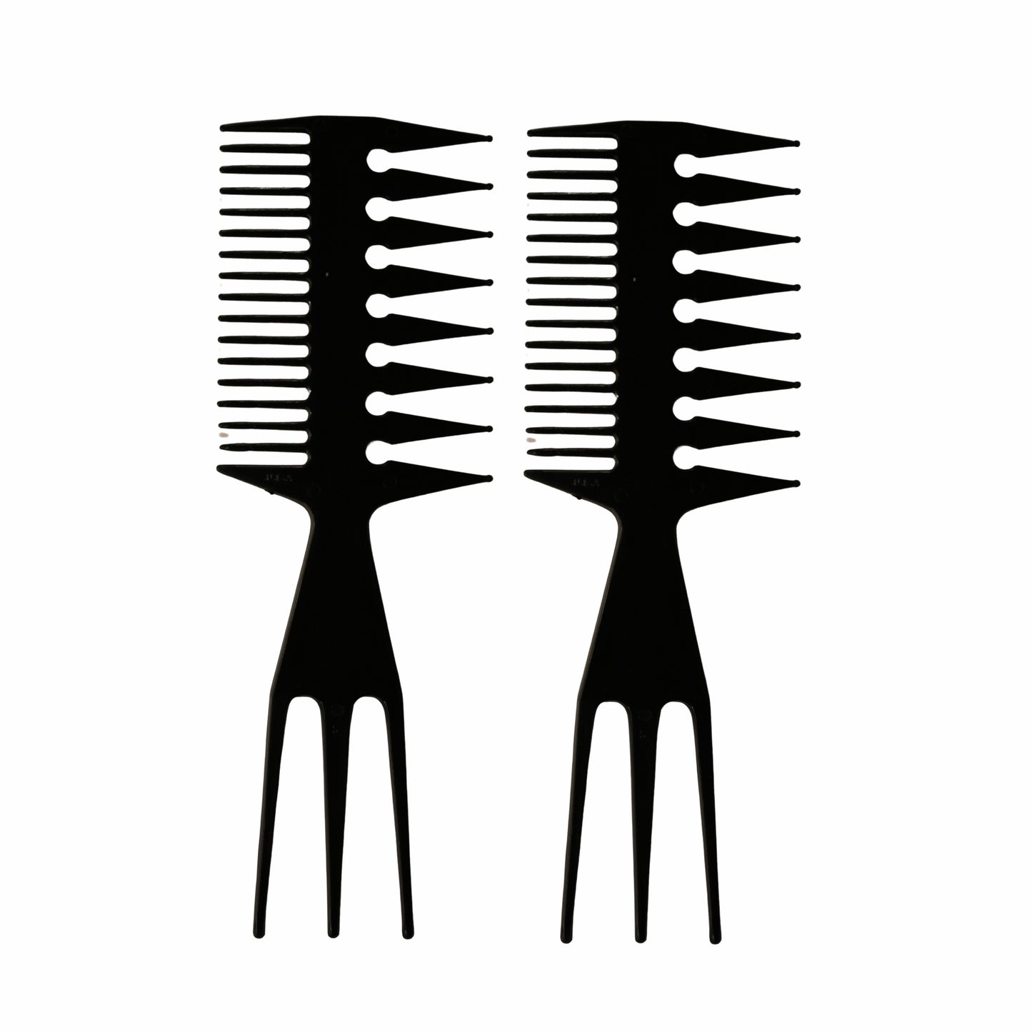 Amelia Beauty 2 Pack Marbling Comb – USA Made Multi-Use Rake Comb for Hair Styling & Floating Paint Art – High Quality Plastic, Ideal for Ebru Marbling, Acrylic Pouring, Hair Parting & Texture Effects