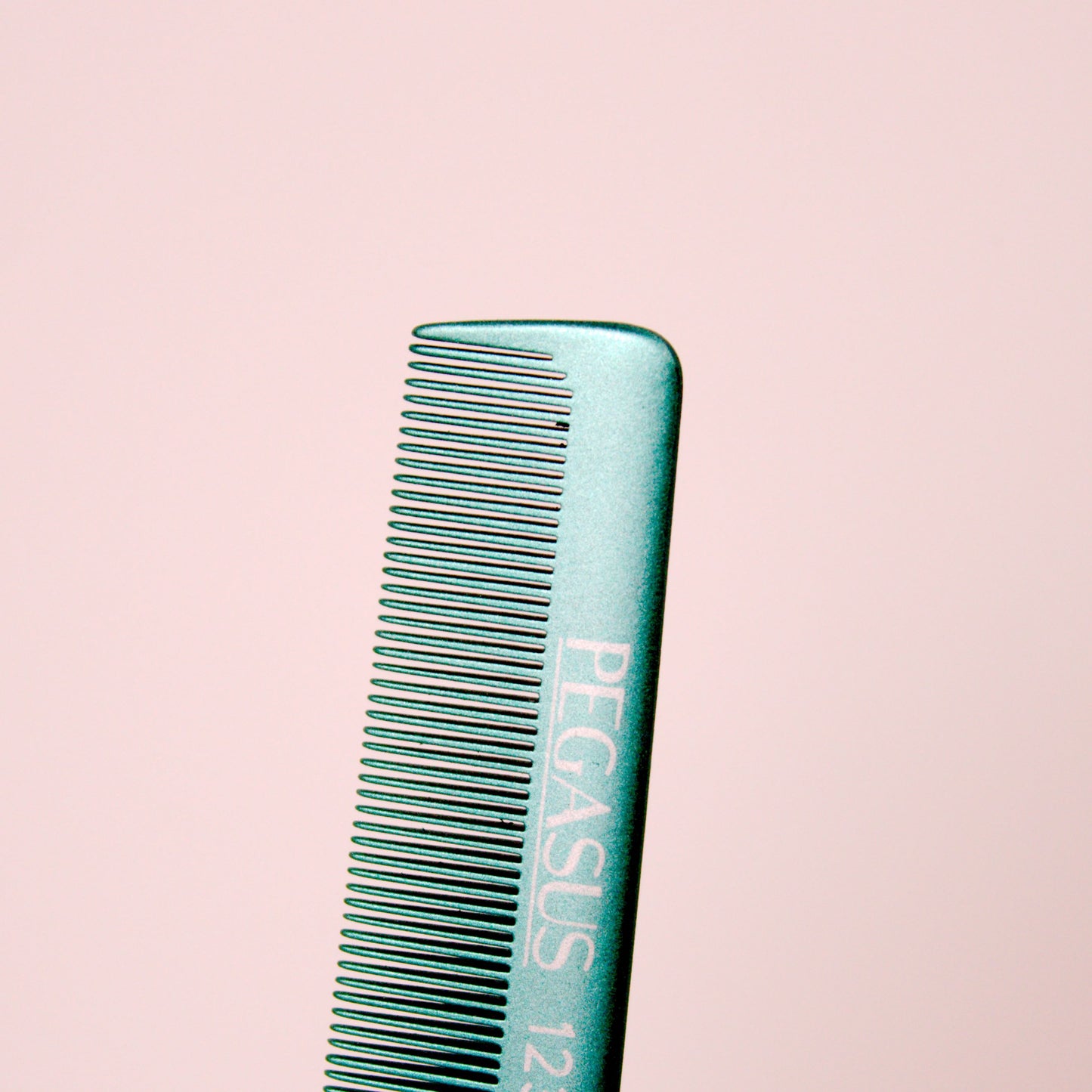 Pegasus MICOLOR 123, 9.75in Hard Rubber Fine Tooth Pintail Comb, Seamless, Anti Static, Heat and Chemically Resistant, Stainless Steel Pin, Great for Parting, Coloring Hair | Peines de goma dura - Blue