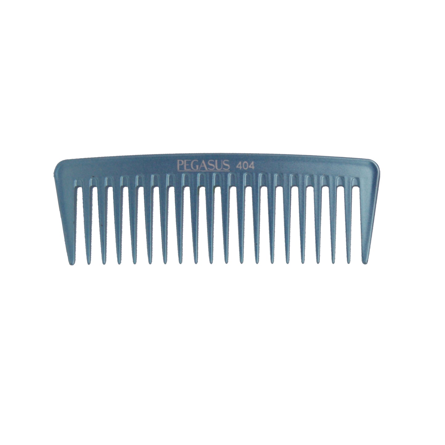 Pegasus MICOLOR 404, 7in Hard Rubber Wide Tooth Tall Styling Comb, Handmade, Seamless, Smooth Edges, Anti Static, Heat and Chemically Resistant, Wet Hair, Everyday Grooming Comb | Peines de goma dura - Blue