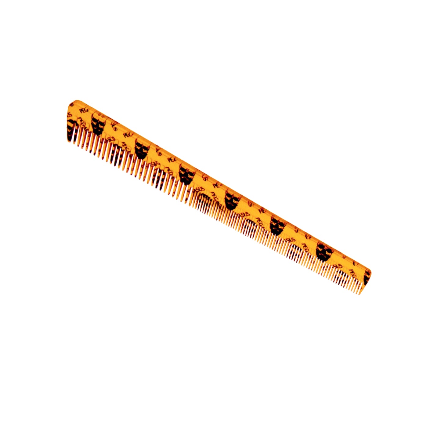 Pegasus Skulleto 303, 6.5in Hard Rubber Heavy Barber Comb, Handmade, Seamless, Smooth Edges, Anti Static, Heat and Chemically Resistant, Wet Hair, Everyday Grooming Comb | Peines de goma dura - Gold