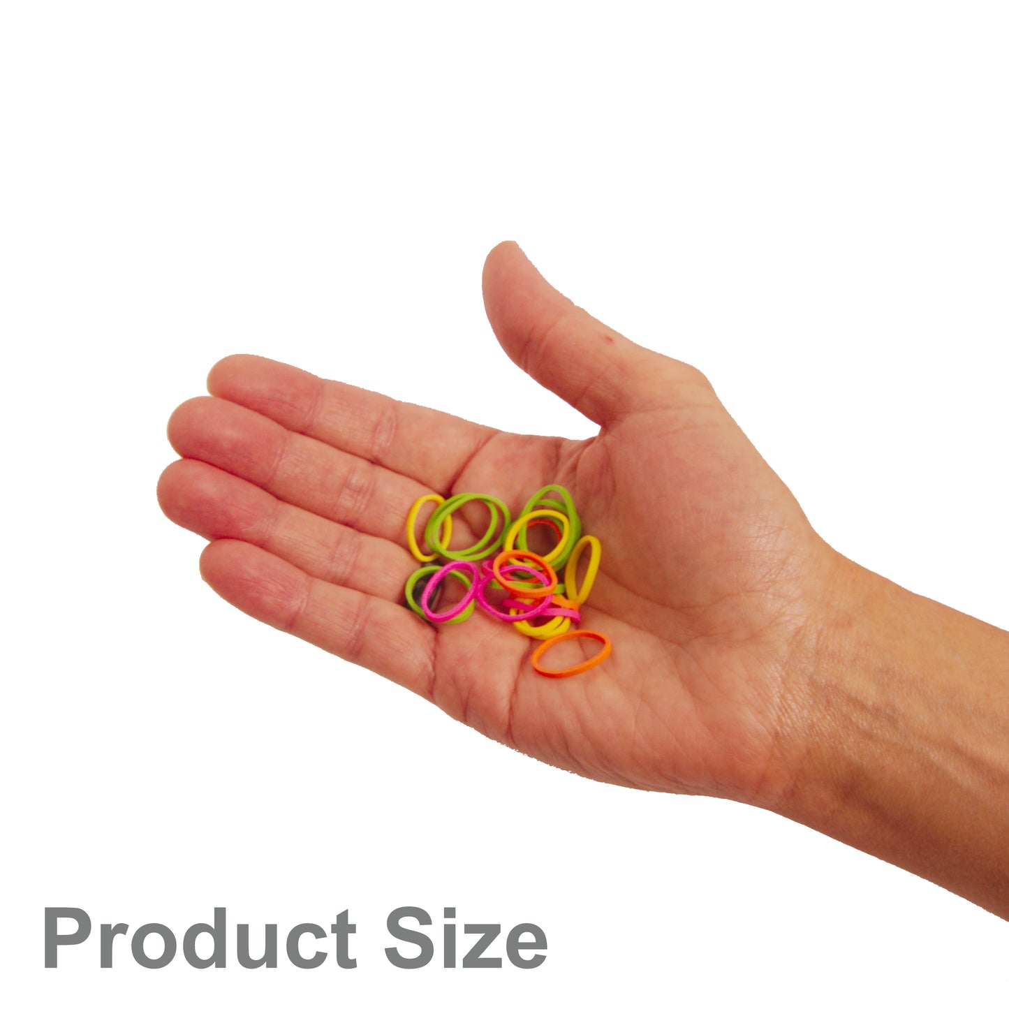 Amelia Beauty | 1/2in, Yellow, Elastic Rubber Band Pony Tail Holders | Made in USA, Ideal for Ponytails, Braids, Twists, Dreadlocks, Styling Accessories for Women, Men and Girls | 1000 Pack