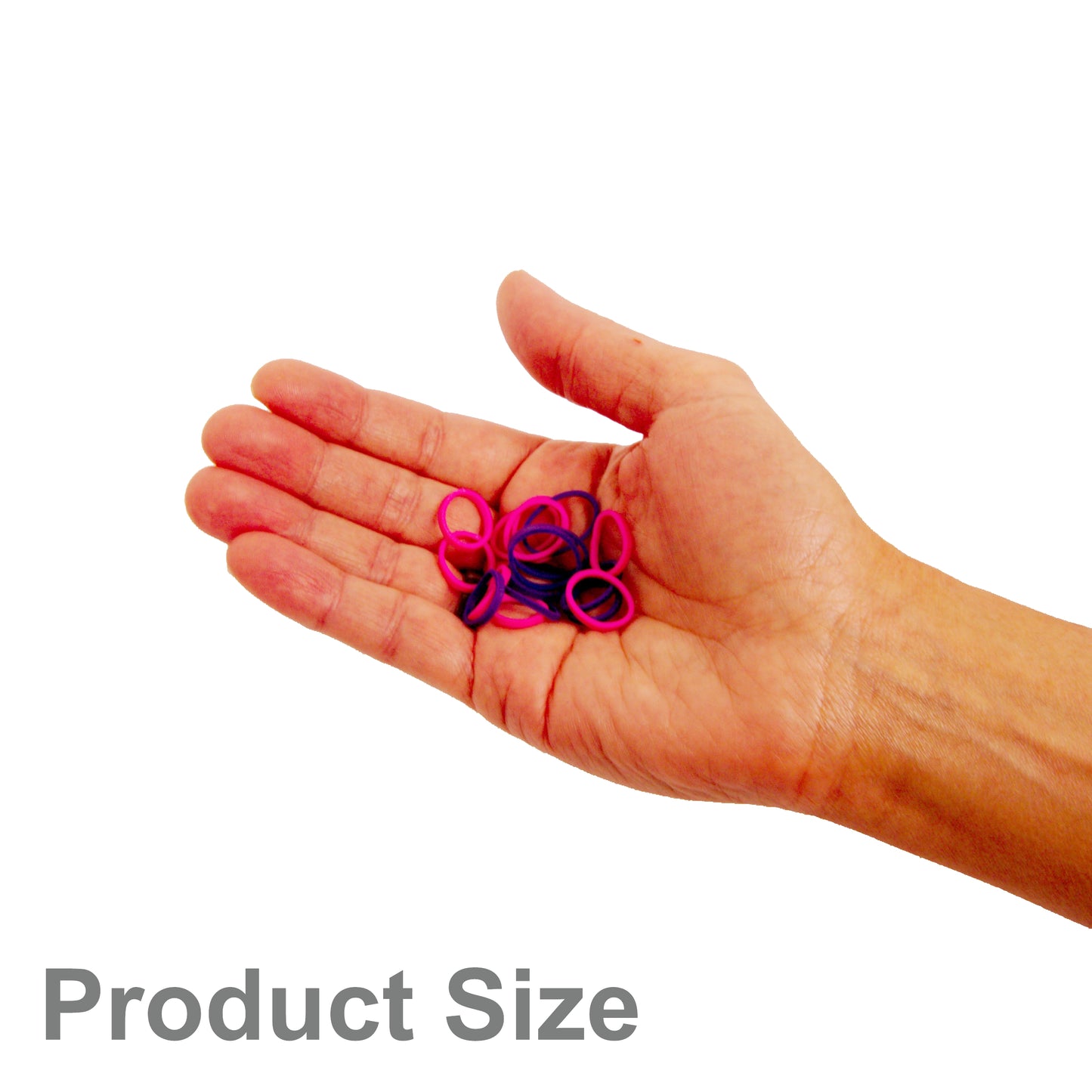 250, Purple, Standard Size, Rubber Bands for Pony Tails and Braids