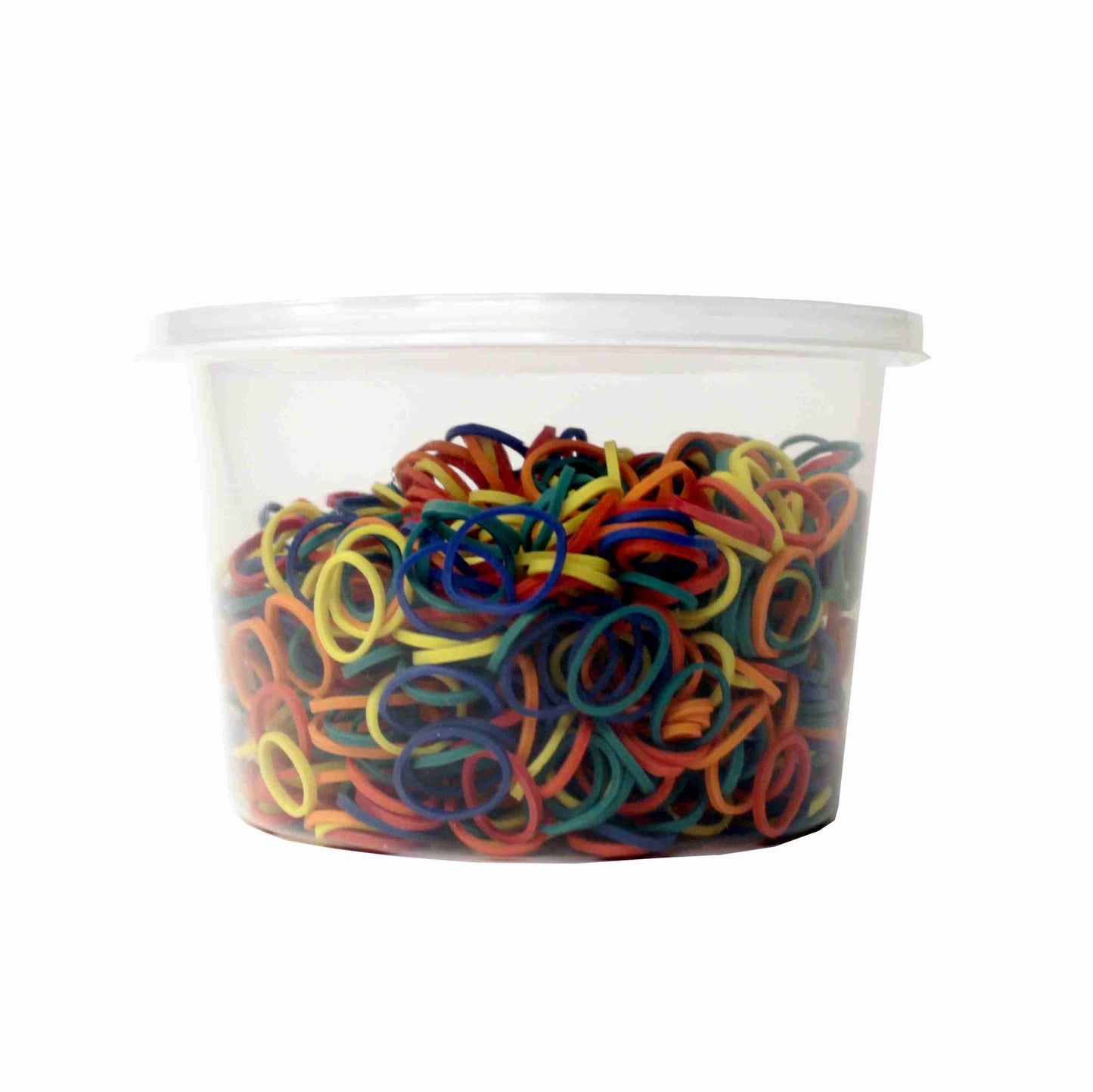 Amelia Beauty | 1/2in, Rainbow Mix, Elastic Rubber Band Pony Tail Holders | Made in USA, Ideal for Ponytails, Braids, Twists, Dreadlocks, Styling Accessories for Women, Men and Girls | 1000 Pack