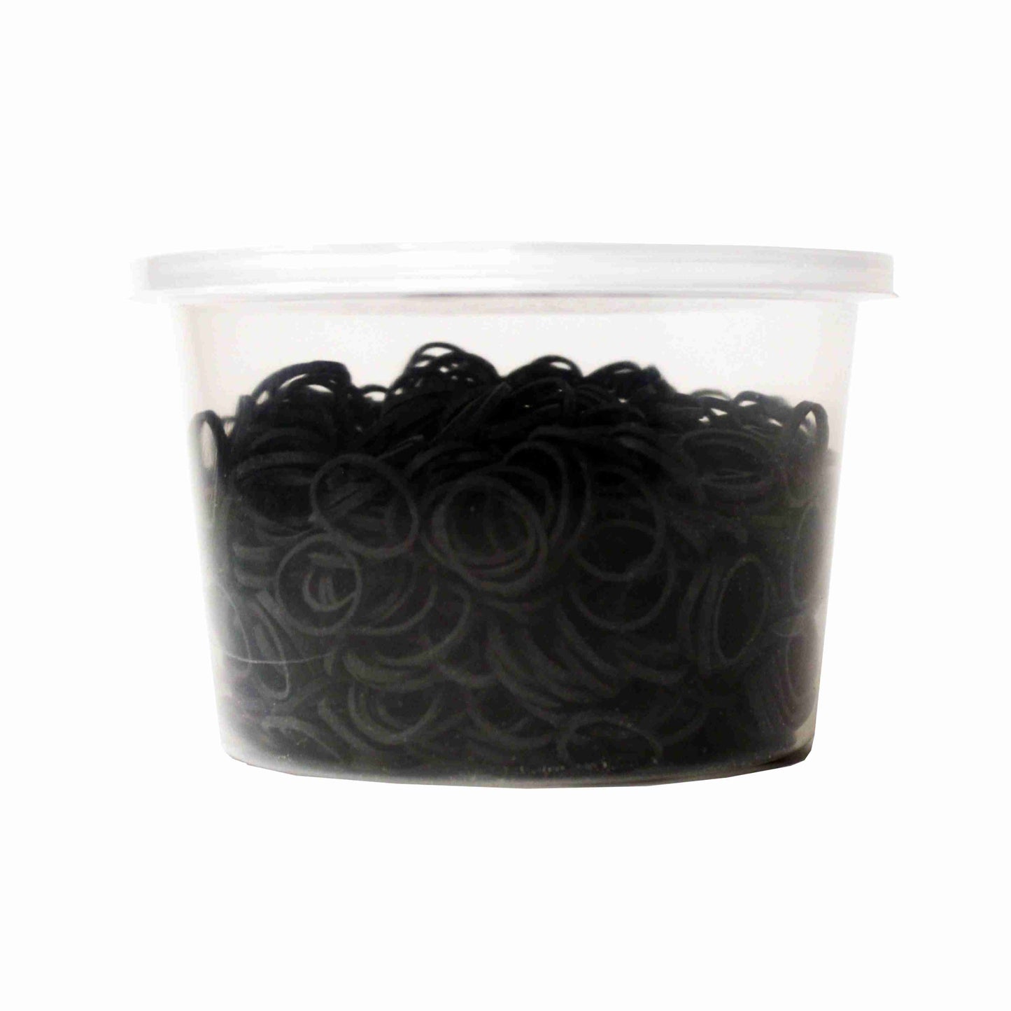 Amelia Beauty | 1/2in, Black, Elastic Rubber Band Pony Tail Holders | Made in USA, Ideal for Ponytails, Braids, Twists, Dreadlocks, Styling Accessories for Women, Men and Girls | 1000 Pack