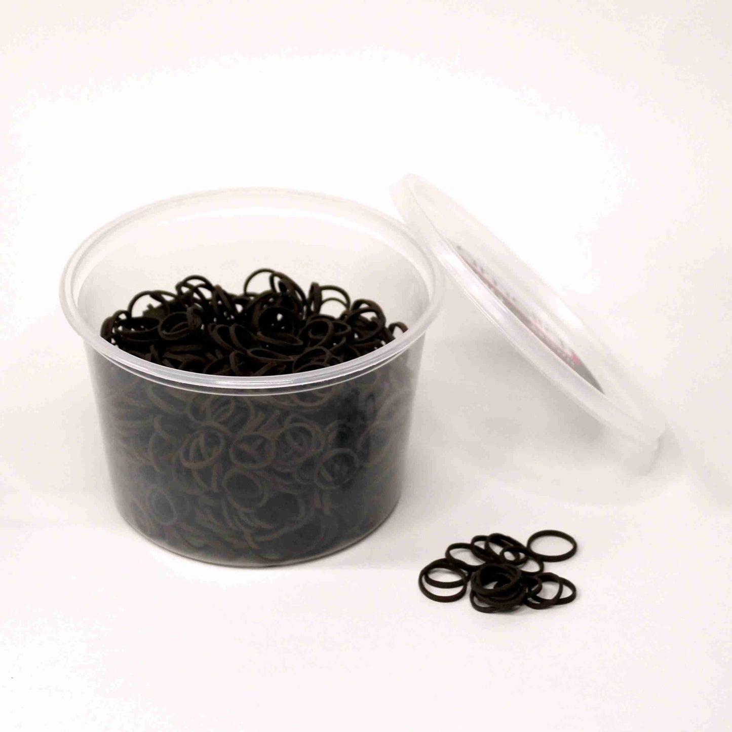 Amelia Beauty | 1/2in, Brown, Elastic Rubber Band Pony Tail Holders | Made in USA, Ideal for Ponytails, Braids, Twists, Dreadlocks, Styling Accessories for Women, Men and Girls | 1000 Pack