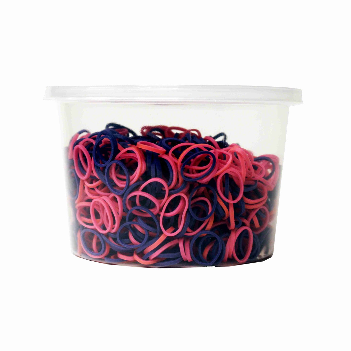 Amelia Beauty | 1/2in, Purple and Fuchsia Mix, Elastic Rubber Band Pony Tail Holders | Made in USA, Ideal for Ponytails, Braids, Twists, Dreadlocks, Styling Accessories for Women, Men and Girls | 1000 Pack