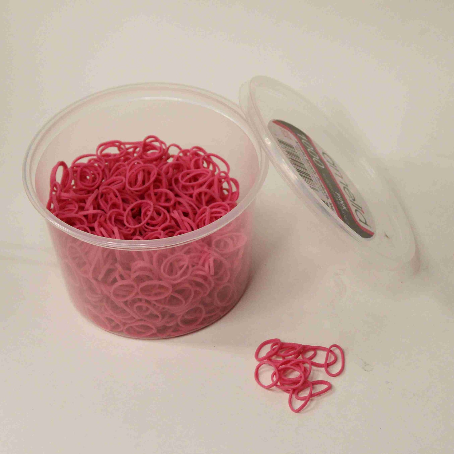 Amelia Beauty | 1/2in, Pink, Elastic Rubber Band Pony Tail Holders | Made in USA, Ideal for Ponytails, Braids, Twists, Dreadlocks, Styling Accessories for Women, Men and Girls | 1000 Pack