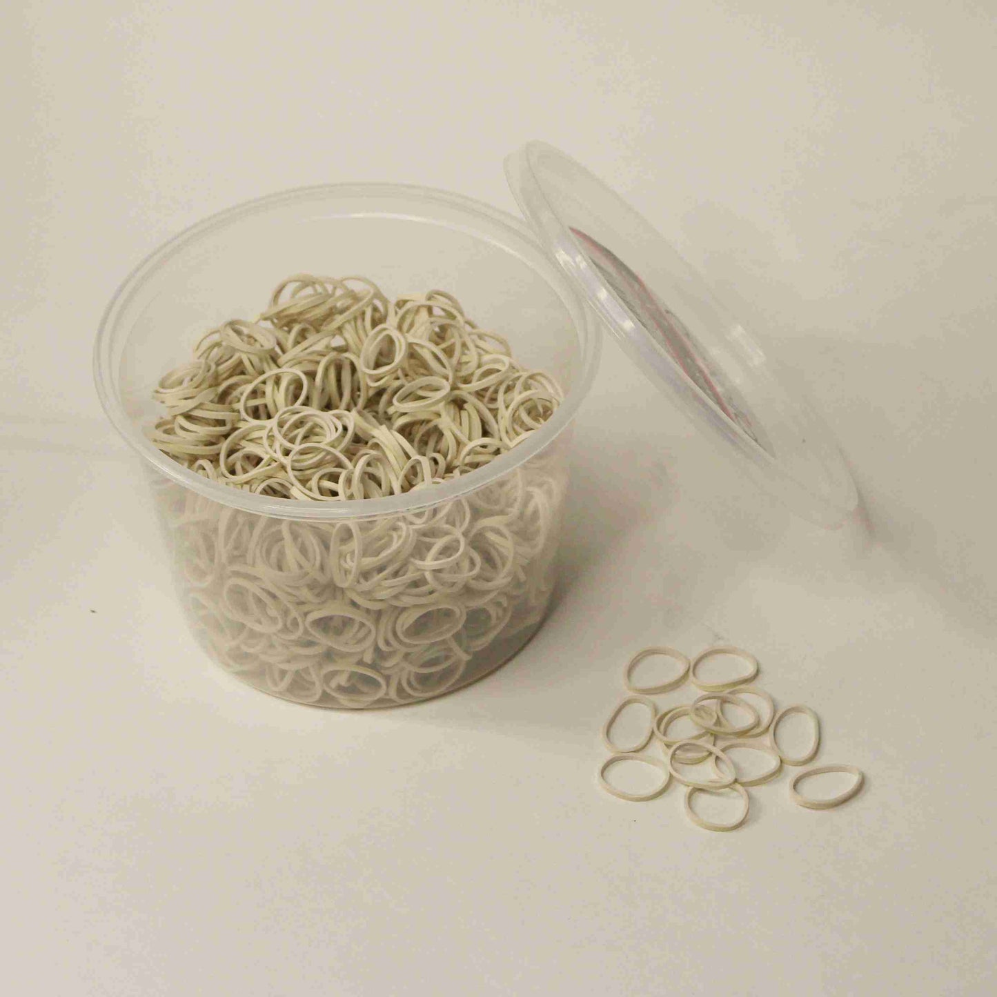 Amelia Beauty | 1/2in, Creme, Elastic Rubber Band Pony Tail Holders | Made in USA, Ideal for Ponytails, Braids, Twists, Dreadlocks, Styling Accessories for Women, Men and Girls | 1000 Pack