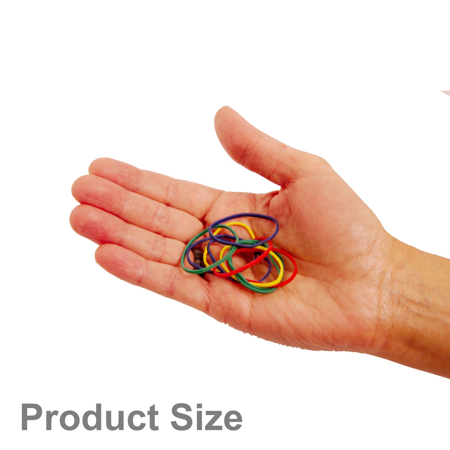 100, Rainbow Mix, Jumbo, Rubber Bands for Pony Tails and Braids