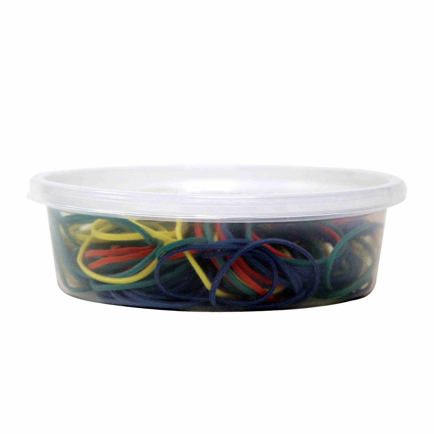 200 Jumbo 1" Rainbow Mix Rubber Bands for Hair | Extra Strong Ponytail Holders for Braids, Buns & Thick Hair | Made in USA | 200 Count Bulk Pack