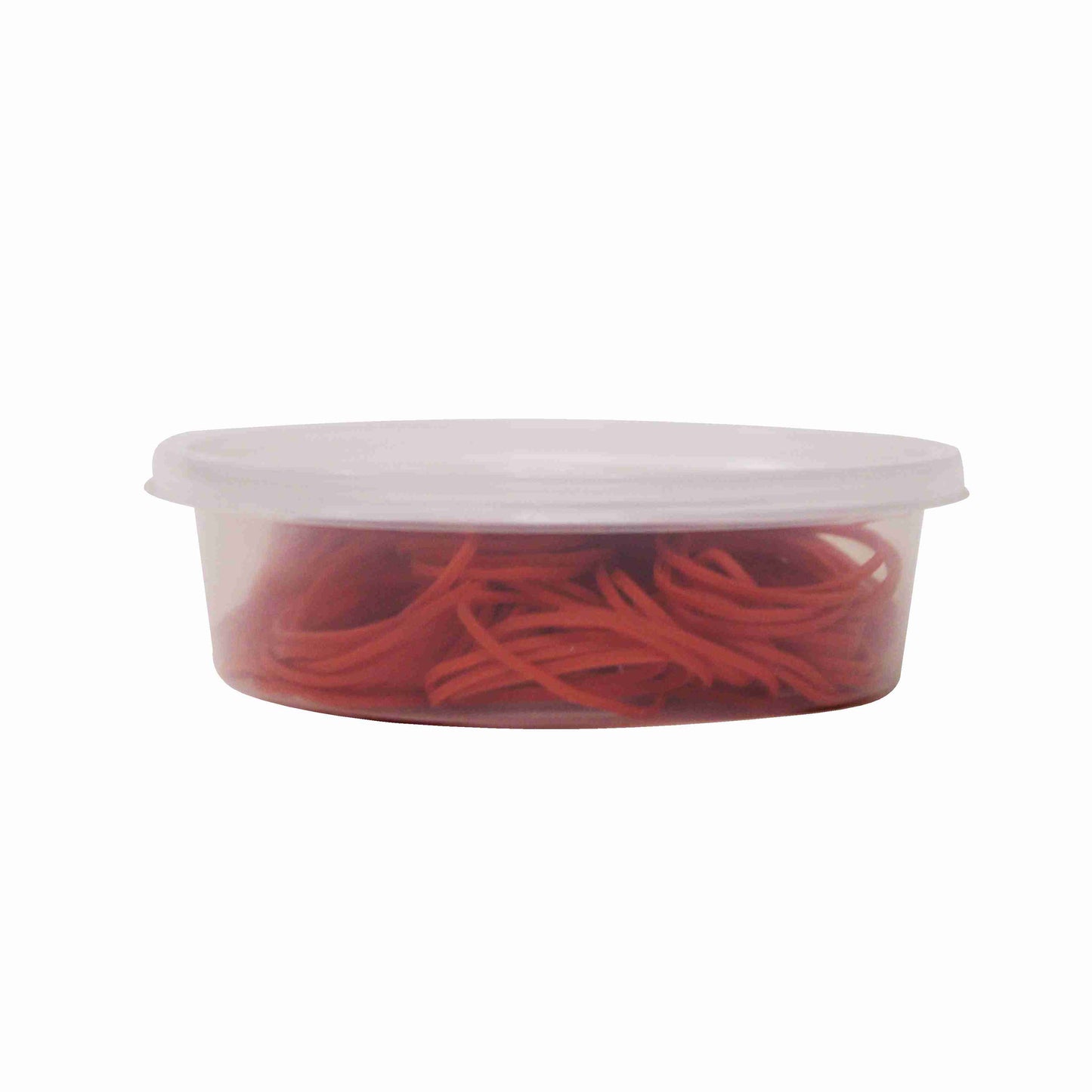 200 Jumbo 1" Red Rubber Bands for Hair | Extra Strong Ponytail Holders for Braids, Buns & Thick Hair | Made in USA | 200 Count Bulk Pack
