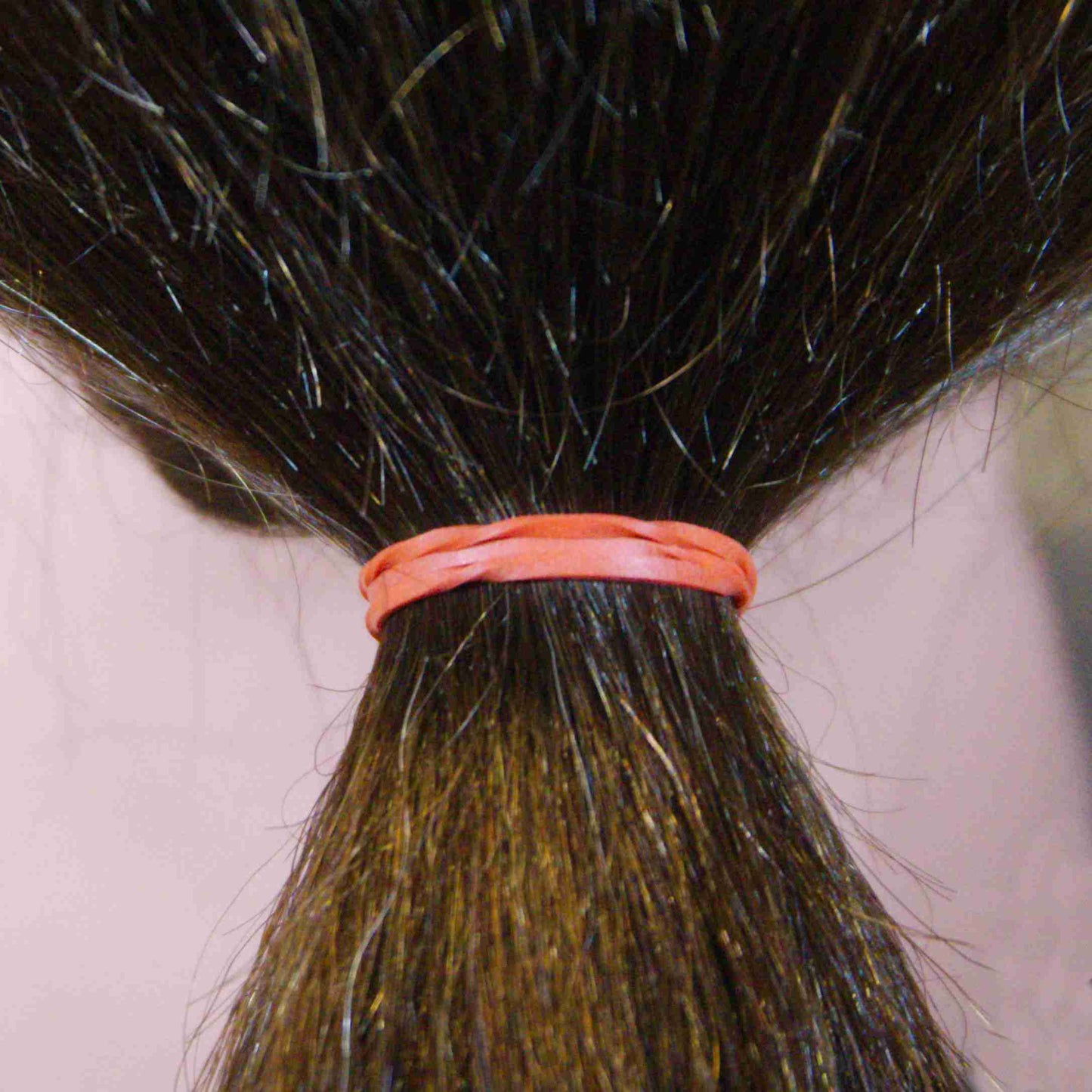 200 Jumbo 1" Red Rubber Bands for Hair | Extra Strong Ponytail Holders for Braids, Buns & Thick Hair | Made in USA | 200 Count Bulk Pack