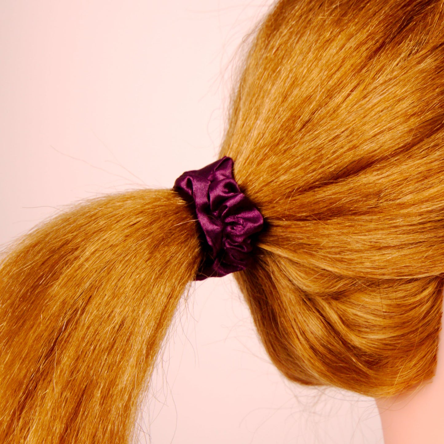 Amelia Beauty, Burgundy Satin Scrunchies, 2.25in Diameter, Gentle on Hair, Strong Hold, No Snag, No Dents or Creases. 12 Pack