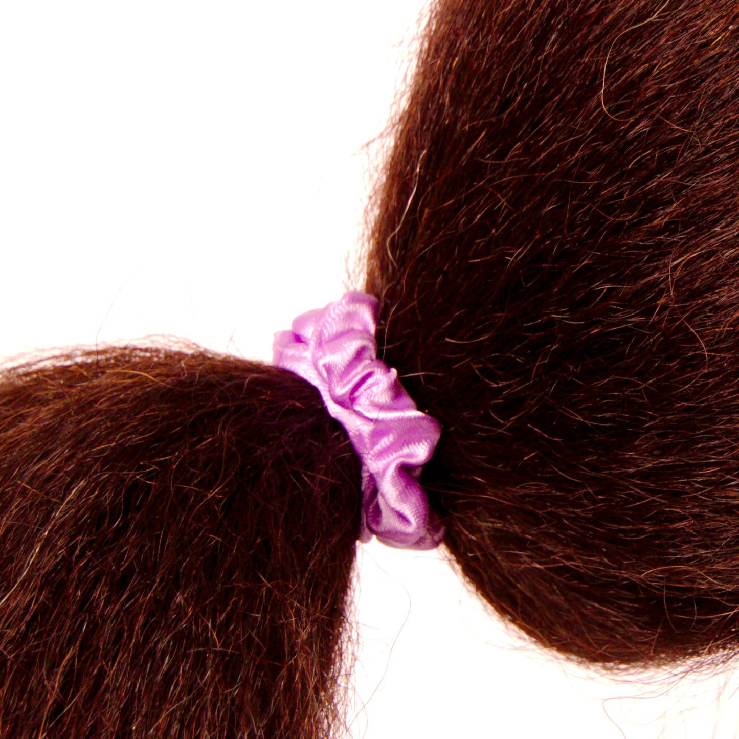 Amelia Beauty, Lavender Satin Scrunchies, 2.25in Diameter, Gentle on Hair, Strong Hold, No Snag, No Dents or Creases. 12 Pack