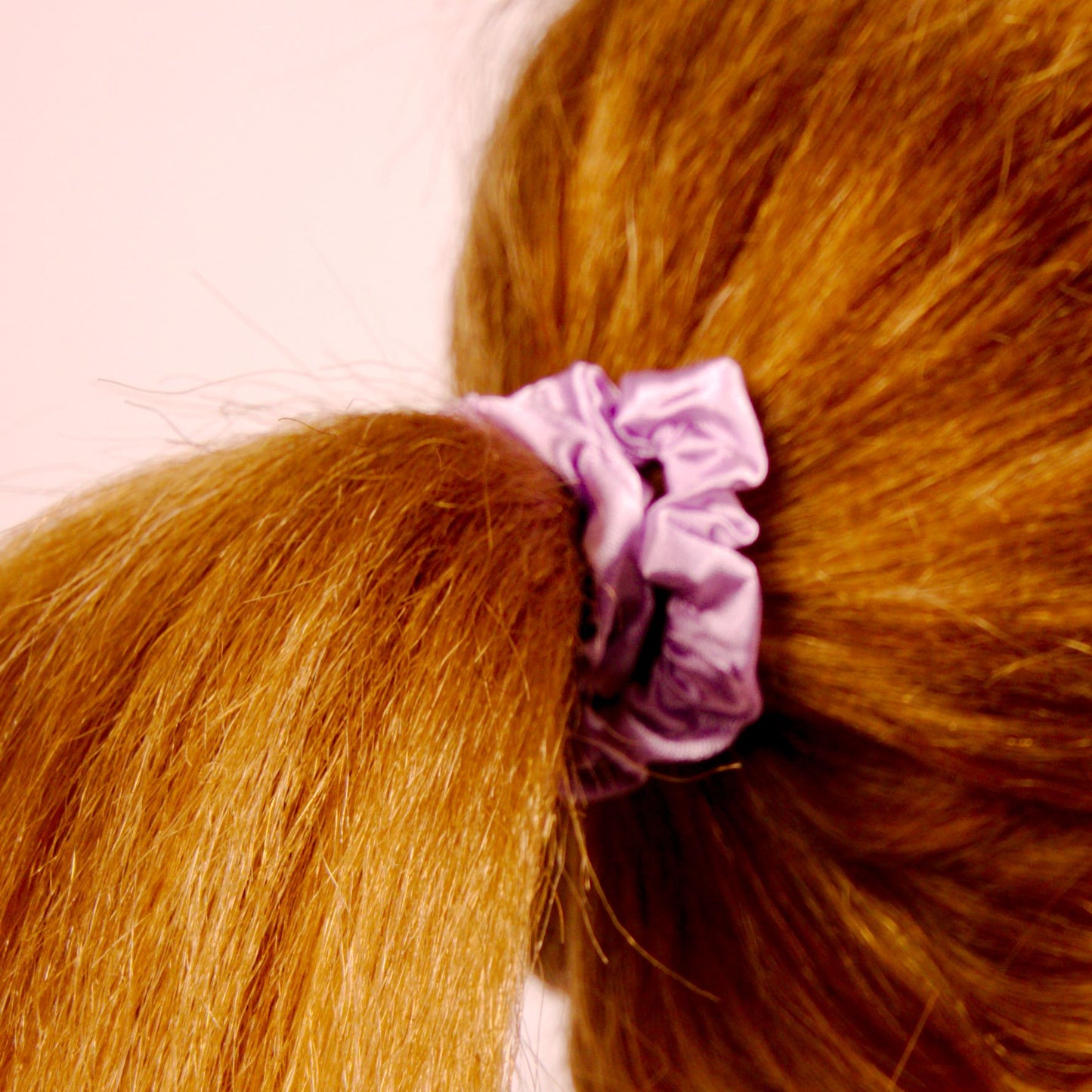 Amelia Beauty, Pink Satin Scrunchies, 2.25in Diameter, Gentle on Hair, Strong Hold, No Snag, No Dents or Creases. 12 Pack