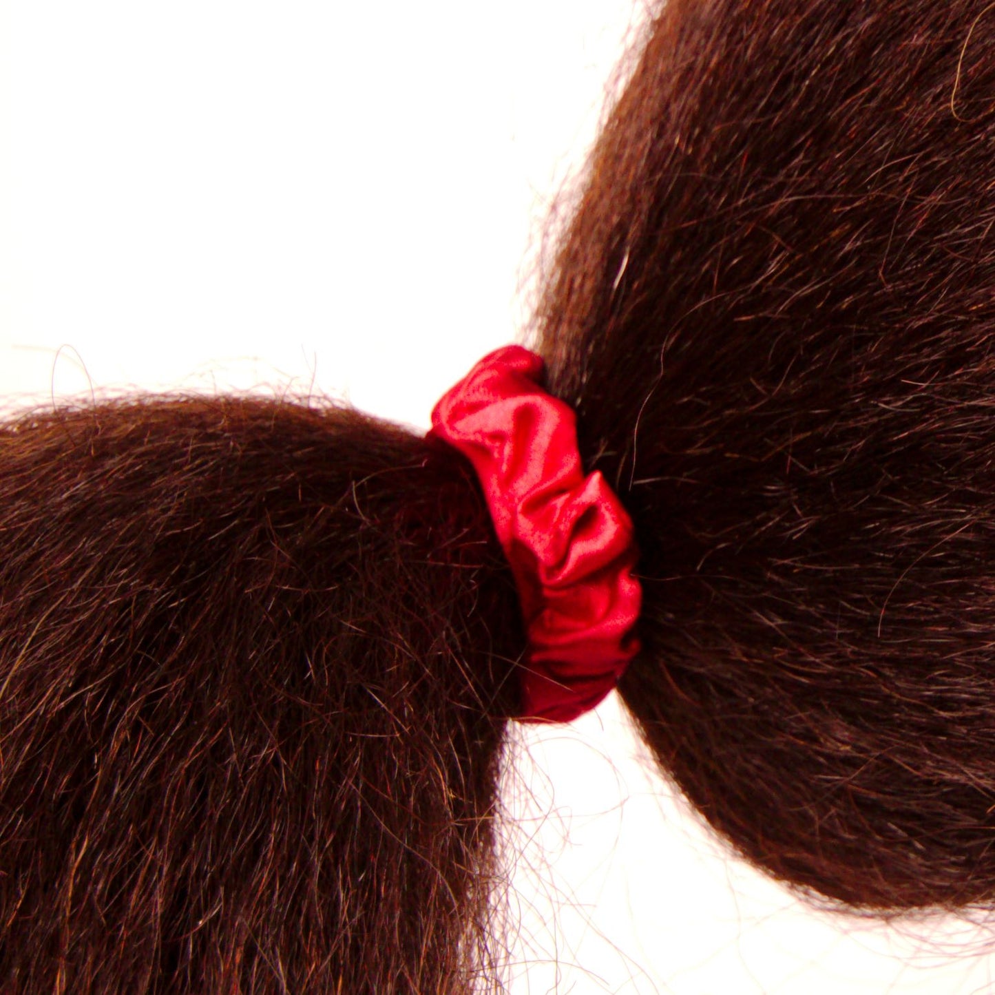 Amelia Beauty, Red, White and Blue Satin Scrunchies, 2.25in Diameter, Gentle on Hair, Strong Hold, No Snag, No Dents or Creases. 12 Pack