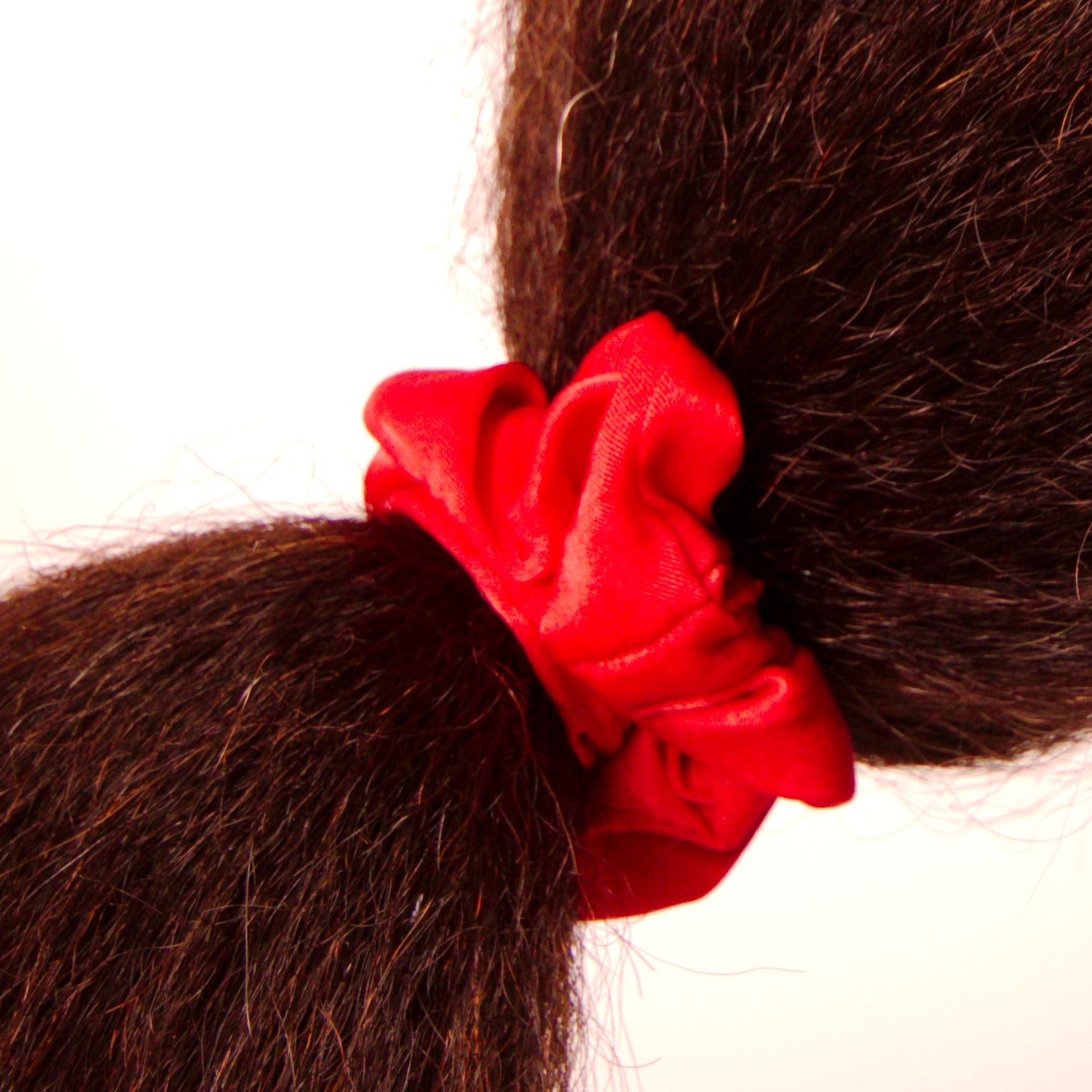 Amelia Beauty | 3in Red Crepe Scrunchies | Soft, Gentle and Strong Hold | No Snag, No Dents or Creases | 8 Pack