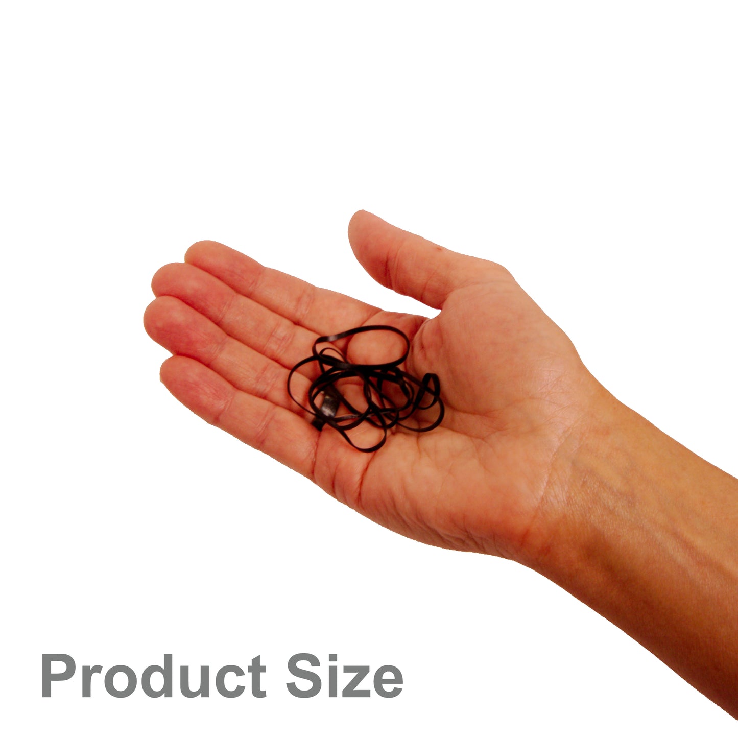 100, Clear, Jumbo, Tangle Free Bands for Pony Tails and Braids