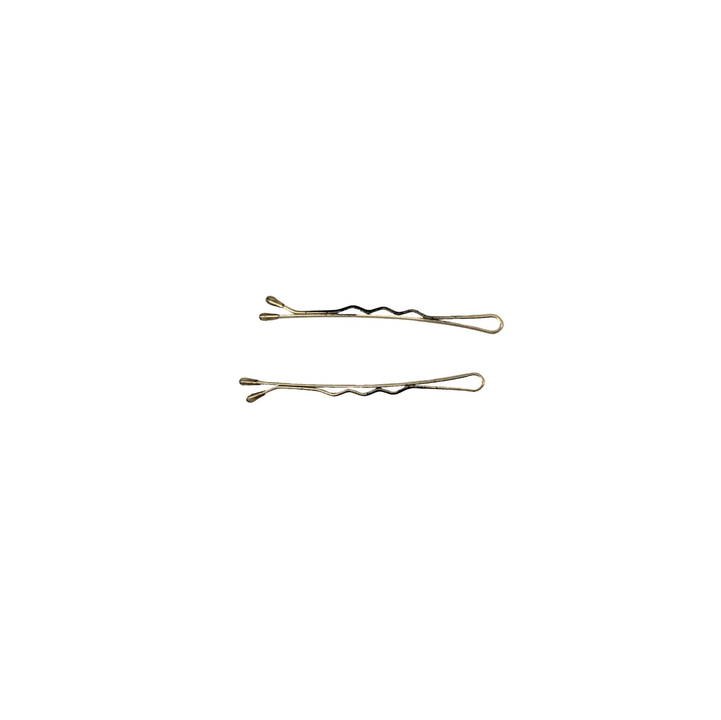 300, Tortoise Color (Brassed/Black), 2.0in (5.0cm), Italian Made Bobby Pins, Recloseable Stay Clean and Organized Container