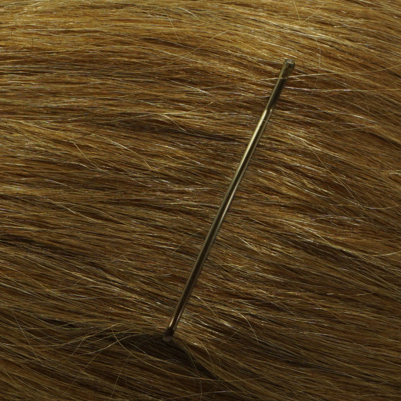 280, Brown, 2.4in (6.0cm), Italian Made Flat Bobby Pins, Recloseable Stay Clean and Organized Container