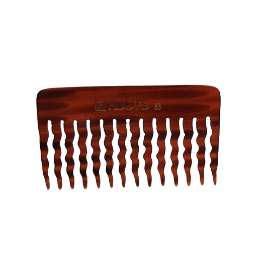 4.25in Roots 83 Cellulose Acetate Wide Tooth Rake Comb - CLOSEOUT, LIMITED STOCK AVAILABLE