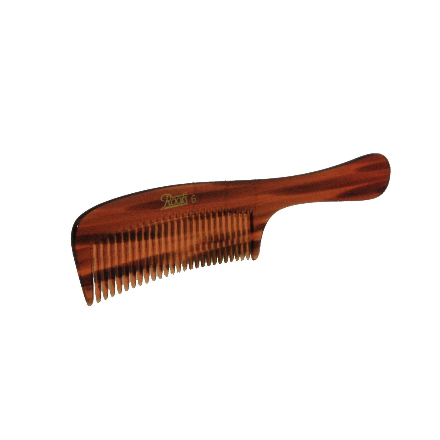 7.5in Roots Cellulose Acetate Handle Comb - CLOSEOUT, LIMITED STOCK AVAILABLE