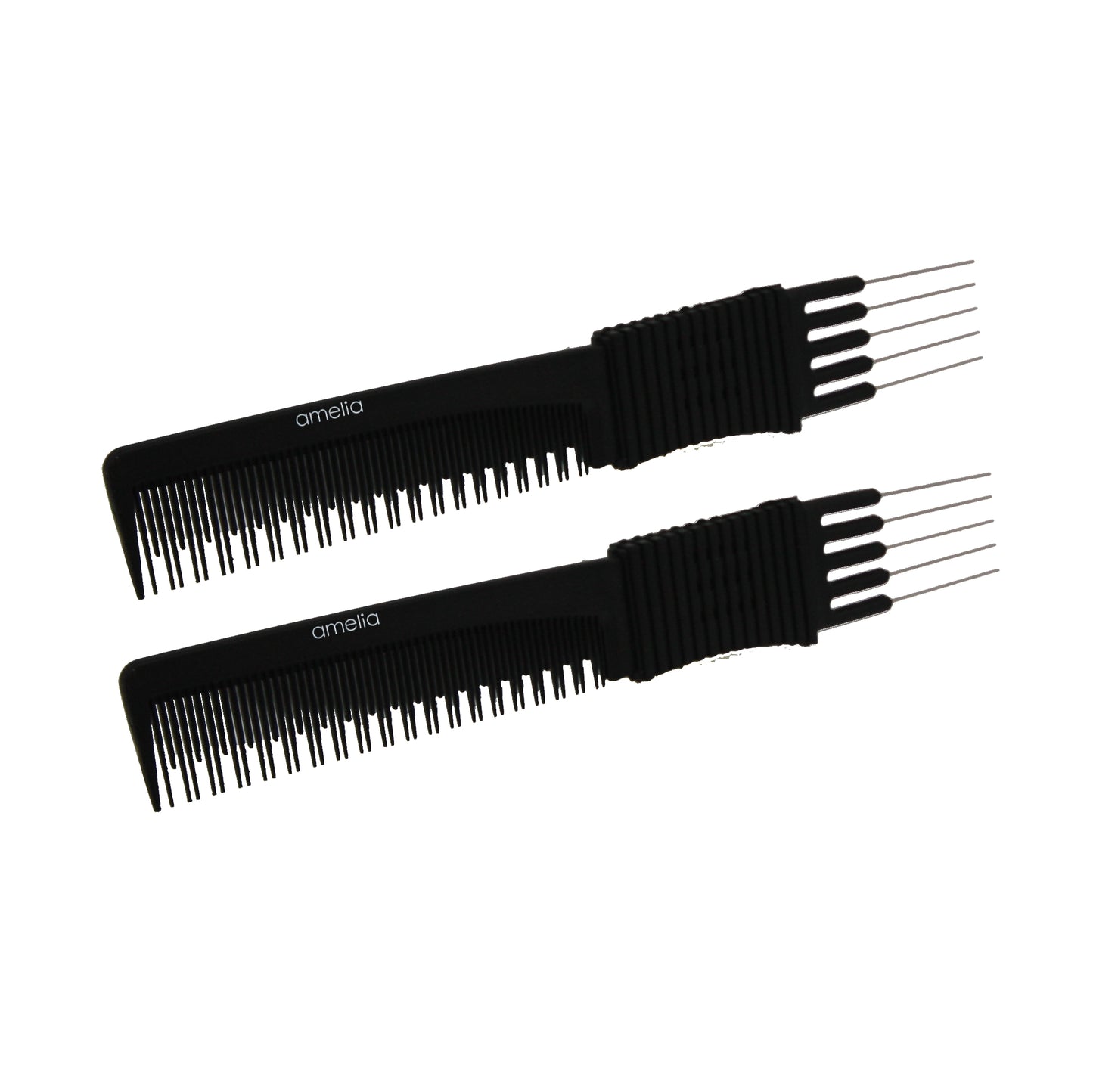 7.75 Stainless Lift/Tease Carbon Comb (2 Pack) - CLOSEOUT, LIMITED STOCK AVAILABLE