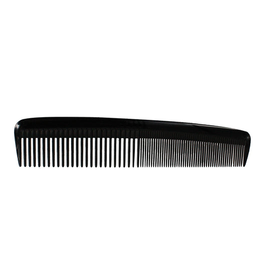 Pegasus 609, 8in Hard Rubber Heavy Styling Comb with Inch Marks, Seamless, Smooth Edges, Anti Static, Heat and Chemically Resistant, Portable Pocket Purse Dresser Comb | Peines de goma dura - Black