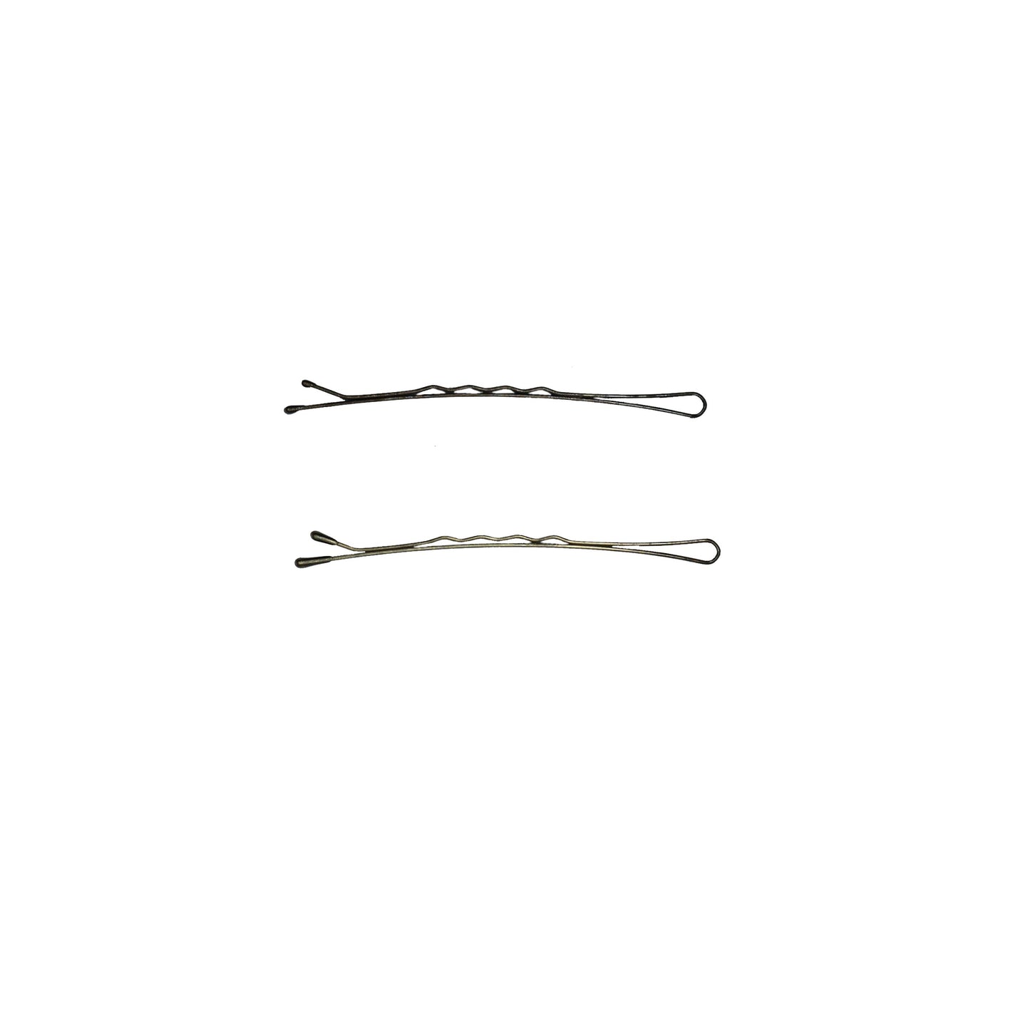 180, Brown, 2.8in (7.0cm), Italian Made Jumbo Bobby Pins, Recloseable Stay Clean and Organized Container