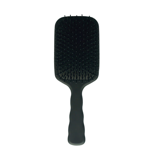 9.5in Paddle Cushion Brush - Nylon Bristles, Black