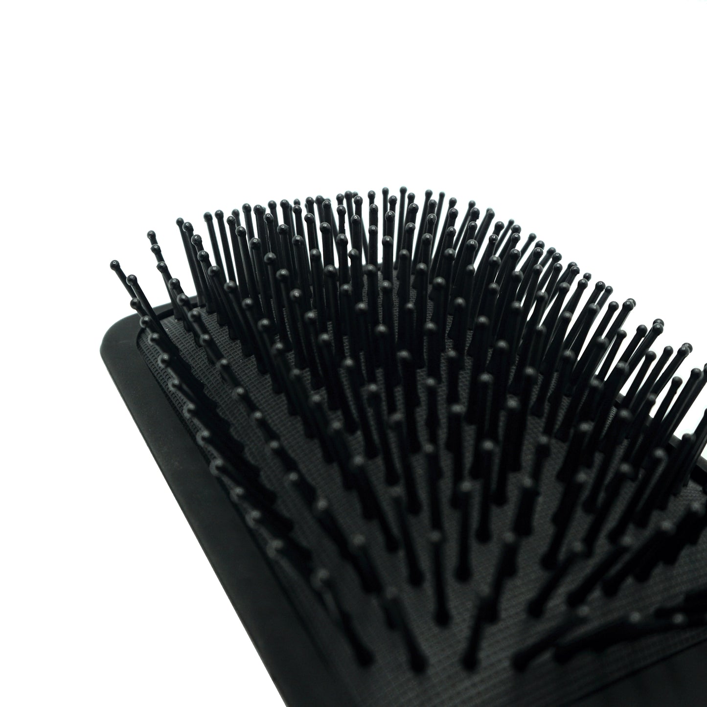 9.5in Paddle Cushion Brush - Nylon Bristles, Black