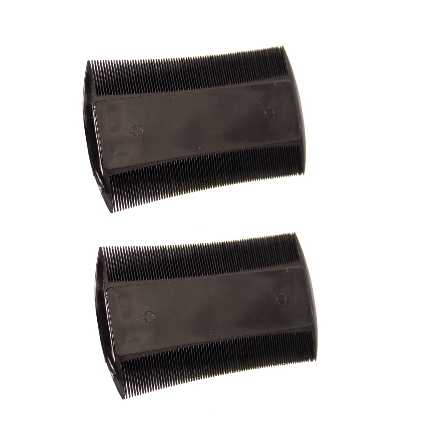 Amelia Beauty, 3in Black Plastic Personal Hygiene Mustache Comb, Made in USA, Professional Grade Comb, Portable Salon Barber Shop Black Lice Everyday Styling  Mustashe Comb Hair, Styling Tool, 2 Pack