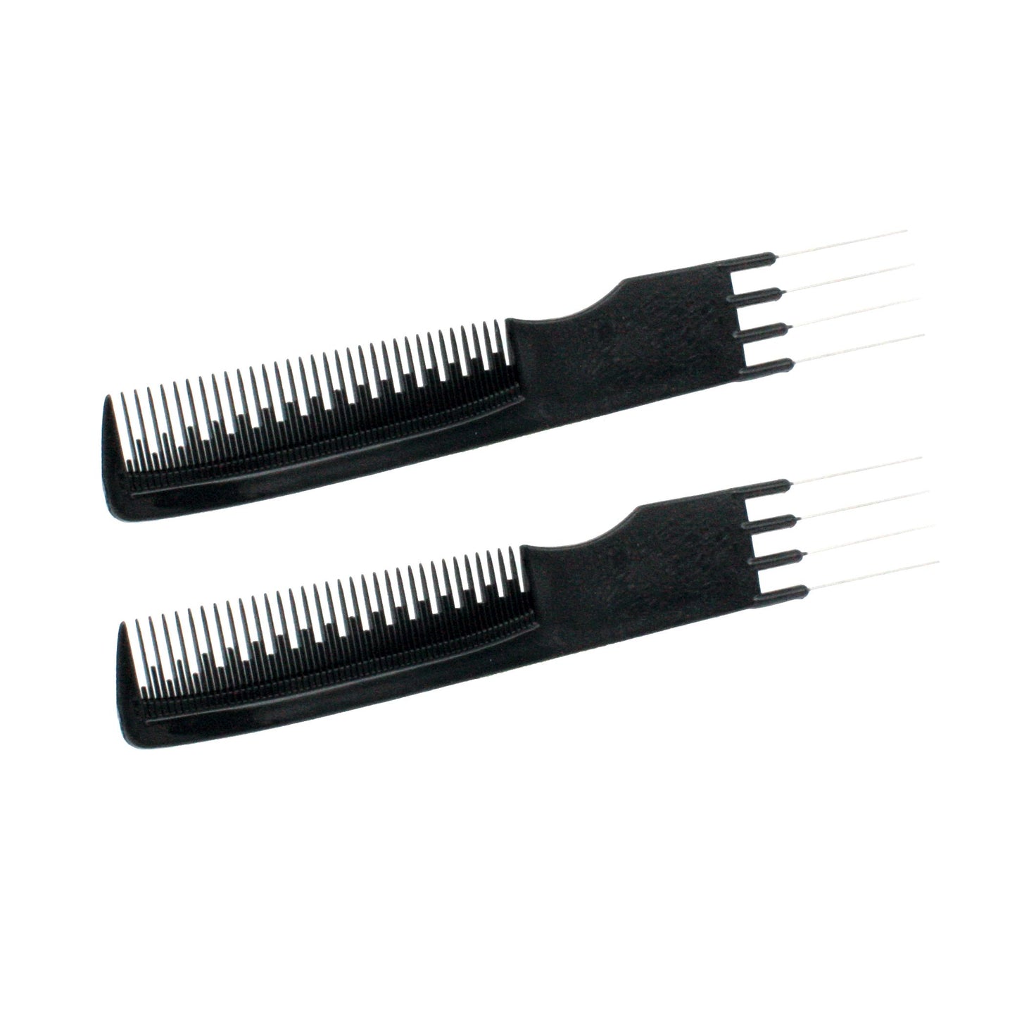 7.75 Plastic Stainless Lift Tease Comb (2 Pack)