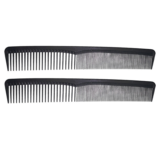 7in Plastic Thin Styling Comb (2 Pack)