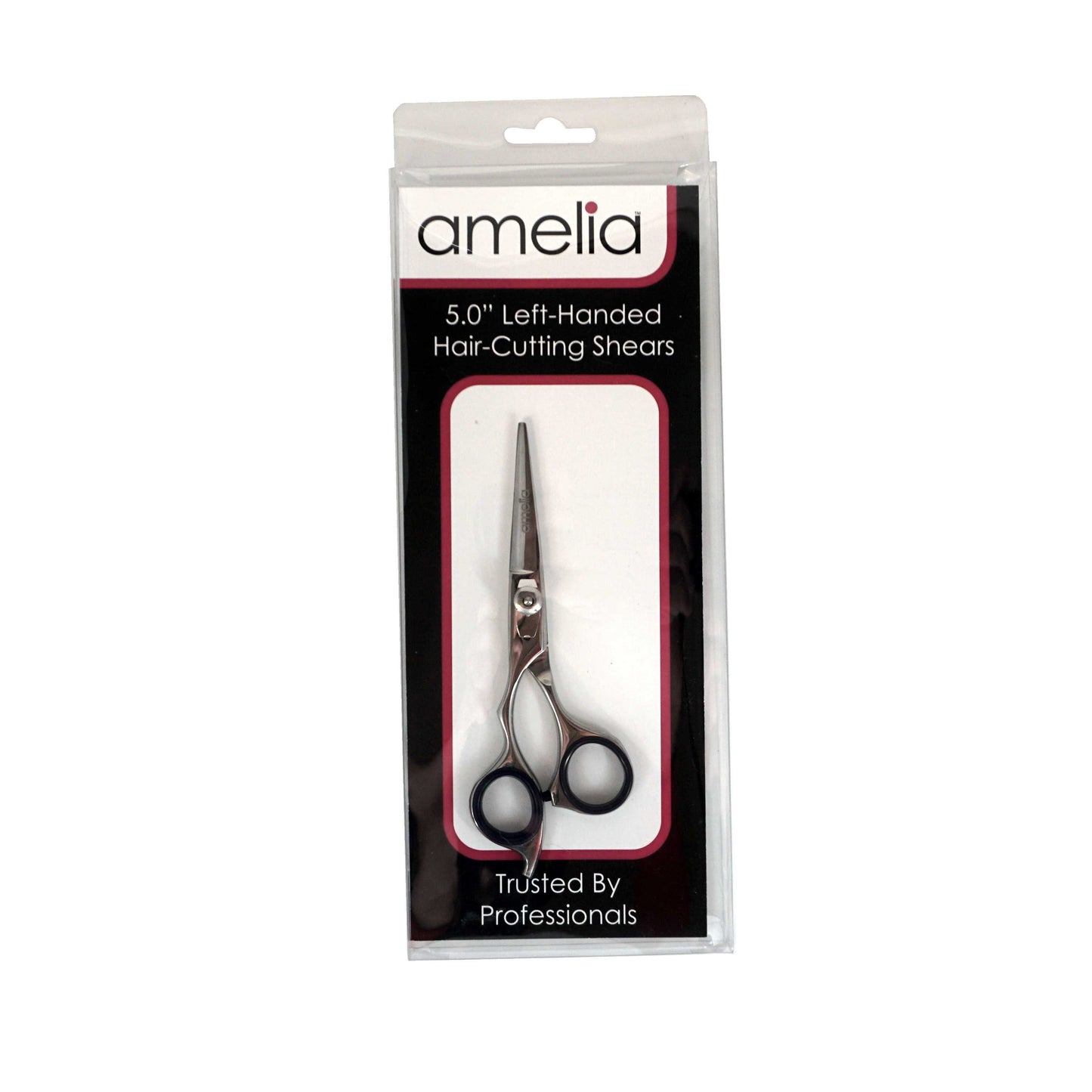 5" Left Handed, Stainless Steel Professional Shear, Fixed Finger Rest
