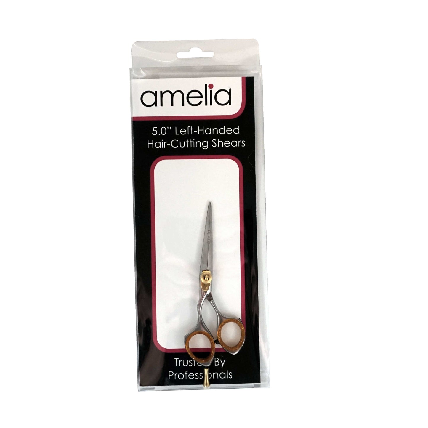 5" Left Handed, Stainless Steel Professional Shear, Removable Finger Rest