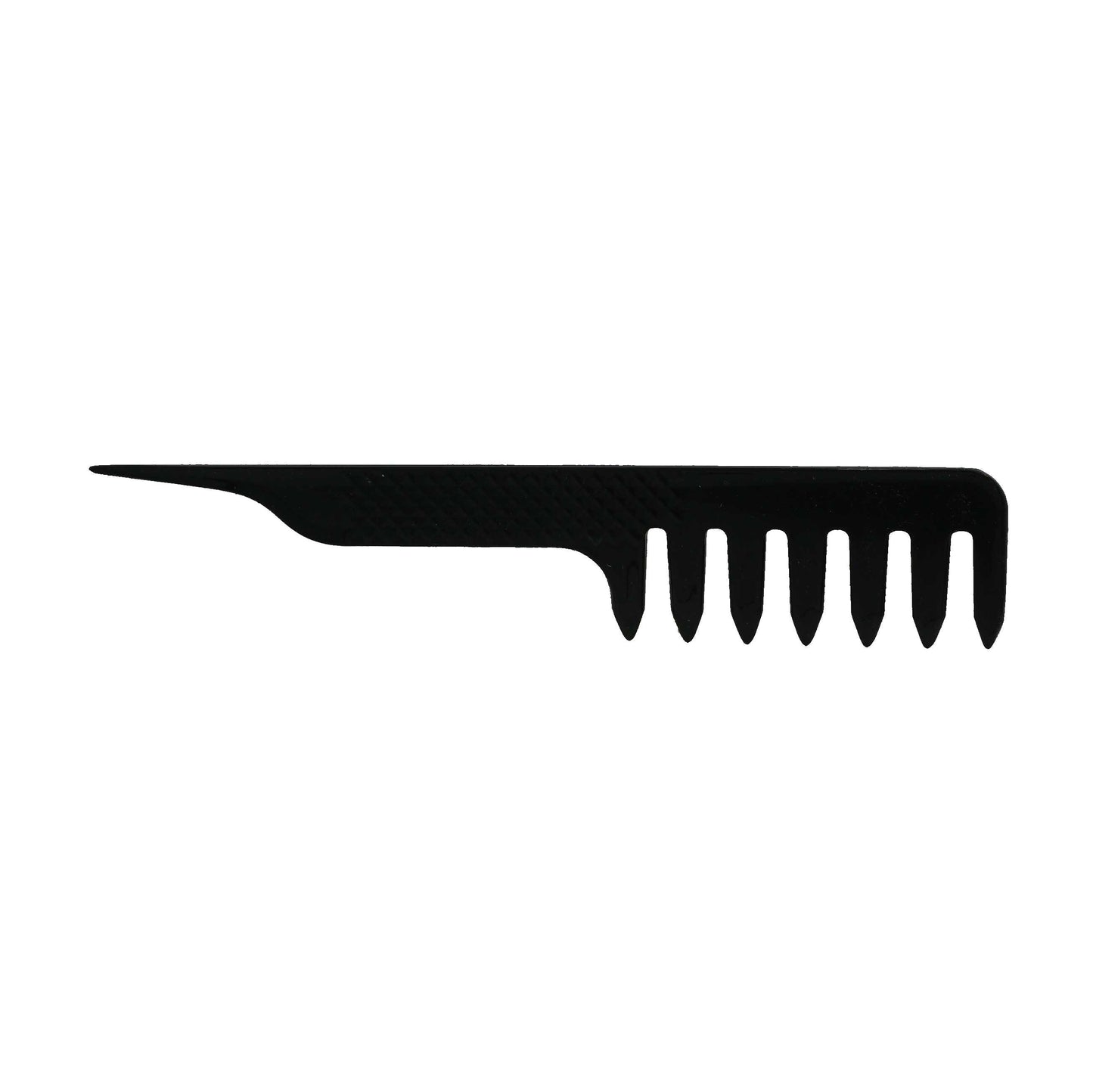 Pegasus 508, 7.5in Blow Dry Comb, Handmade, Seamless, Smooth Edges, Anti Static, Heat and Chemically Resistant, Wet Hair, Everyday Grooming Comb | Peines de goma dura - Black