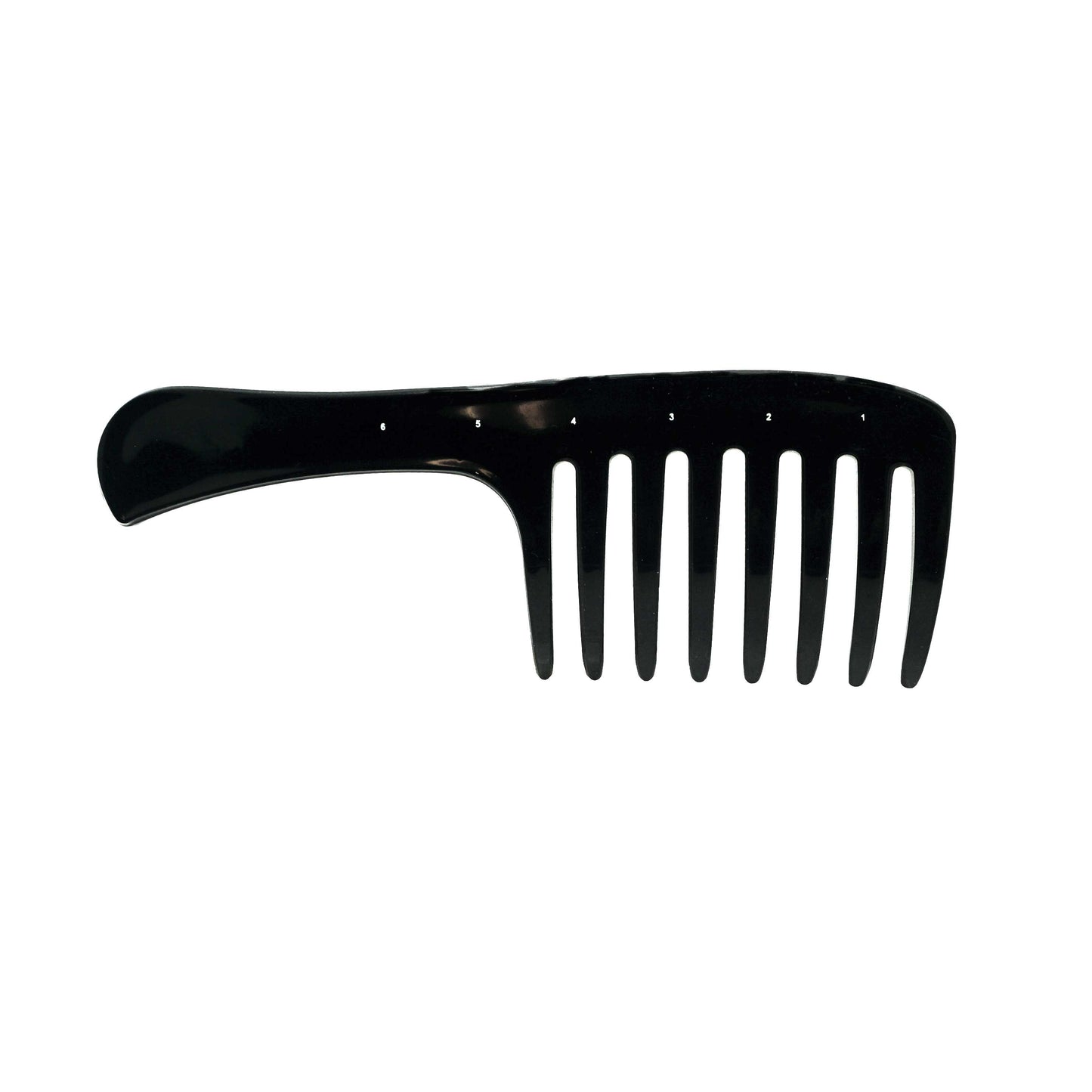 Pegasus 511_B1, 9in Curved Blow Dry Styler Comb, Handmade, Seamless, Smooth Edges, Anti Static, Heat and Chemically Resistant, Wet Hair, Everyday Grooming Comb | Peines de goma dura - Black