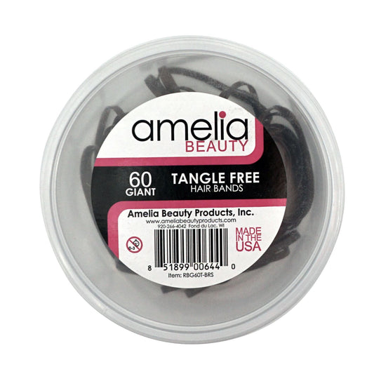 60, Brown, Giant Size, Tangle Free for Ponytails and Braids