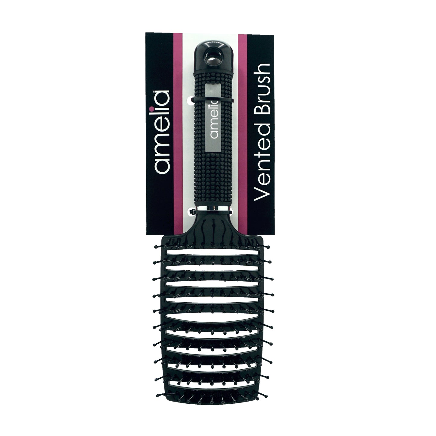 9.5in Vented Brush - Nylon Bristles, Black - CLOSEOUT, LIMITED STOCK AVAILABLE