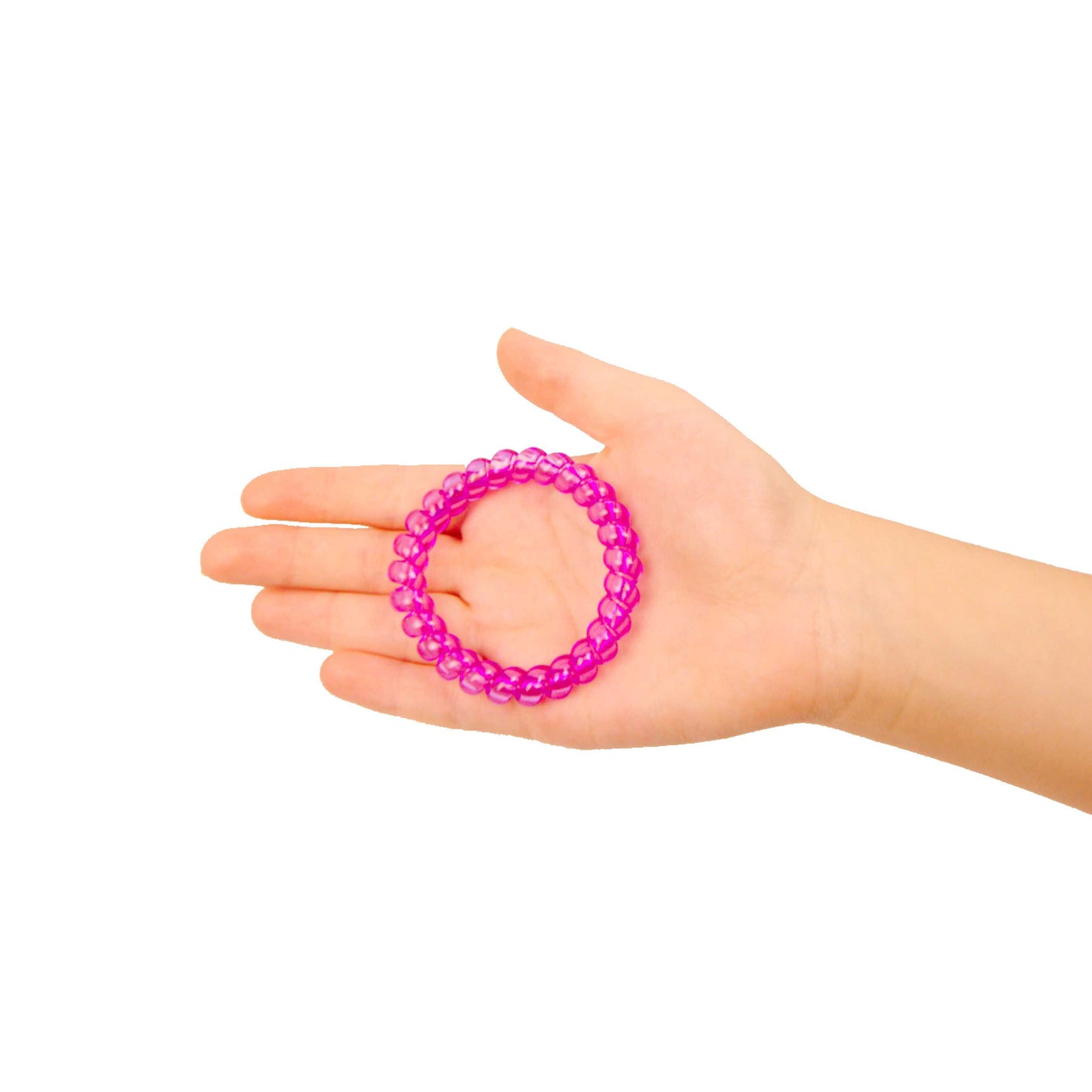 Amelia Beauty Products 8 Large Smooth Elastic Hair Coils, 2. 5in Diameter Thick Spiral Hair Ties, Gentle on Hair, Strong Hold and Minimizes Dents and Creases, Coral Tones